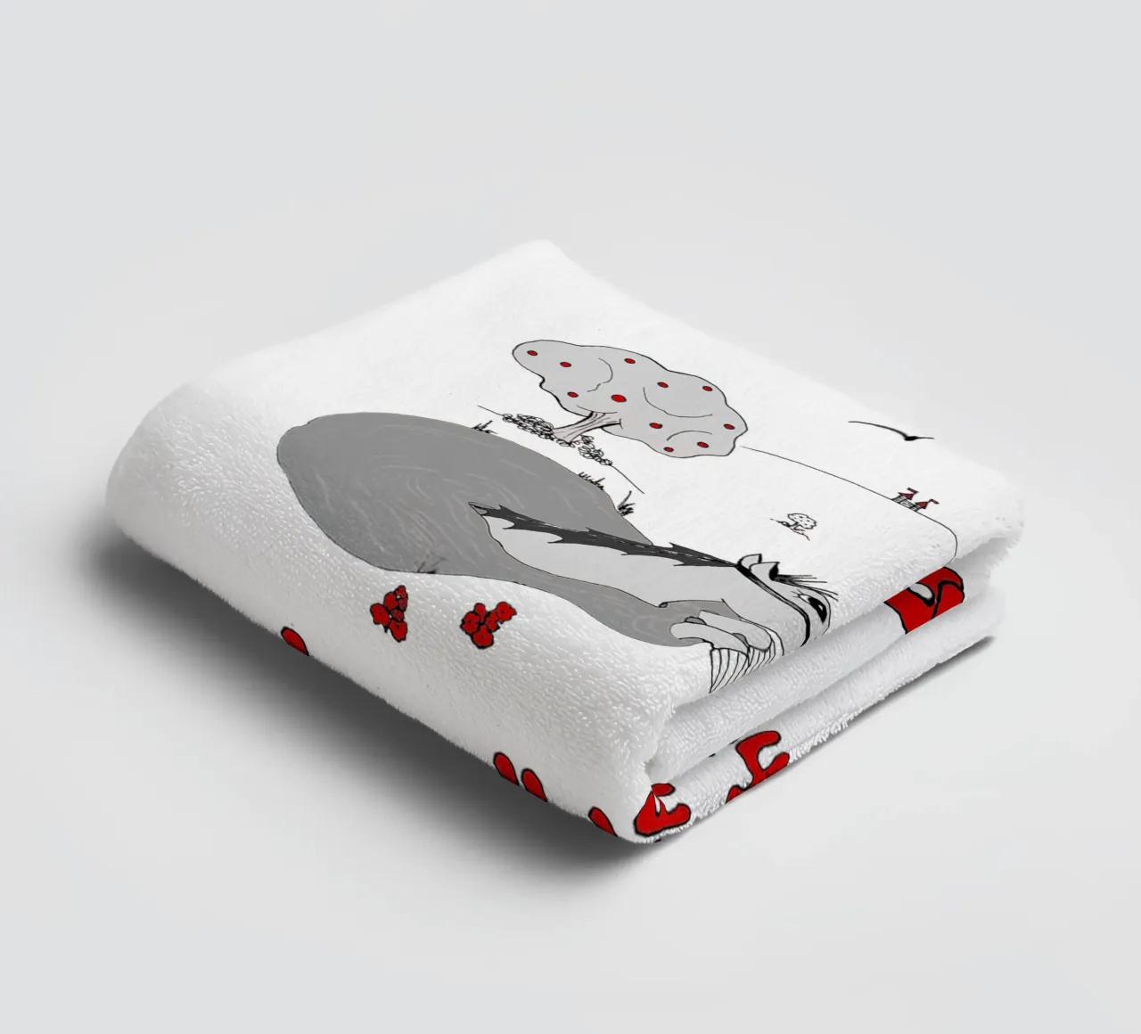 "True Love is to pull the other out of his mess" towel by Pferdemädchen
