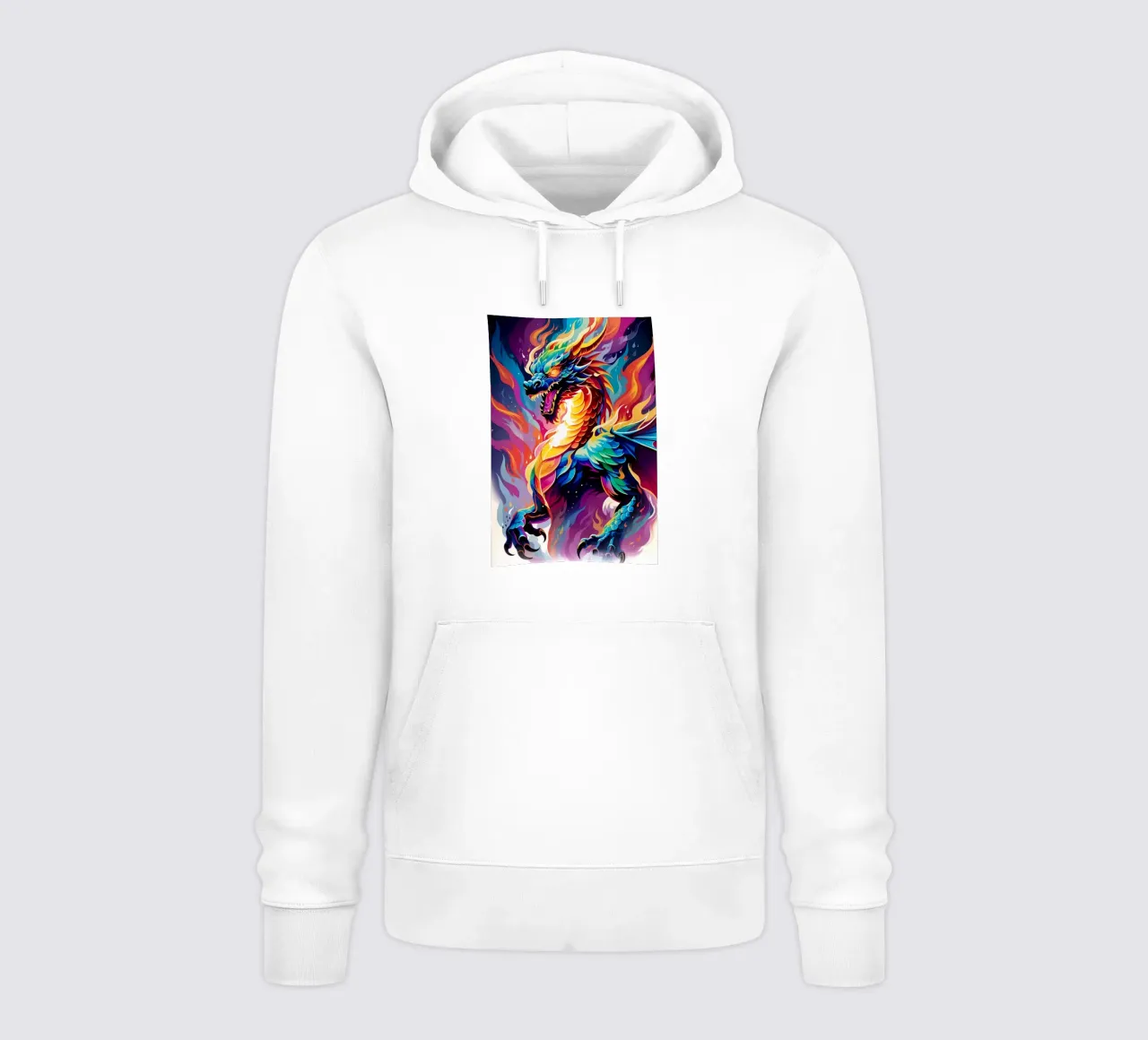 Drago neon pop art felpa con cappuccio da MakArena