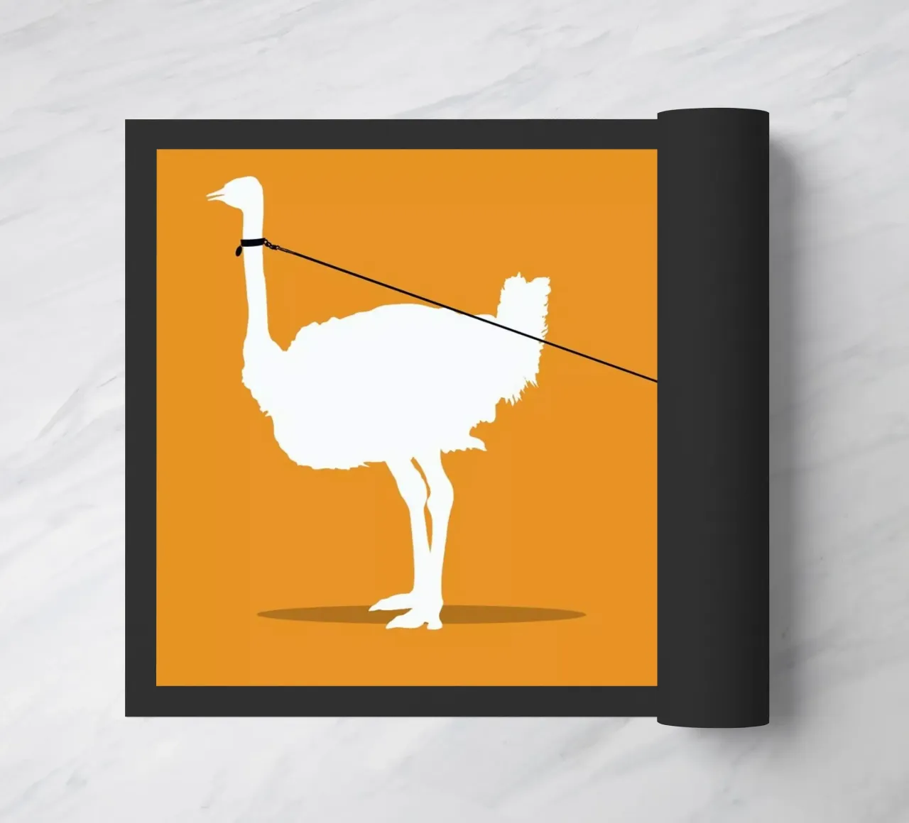 Walking The Ostrich zerbino da Rob Art | Illustration