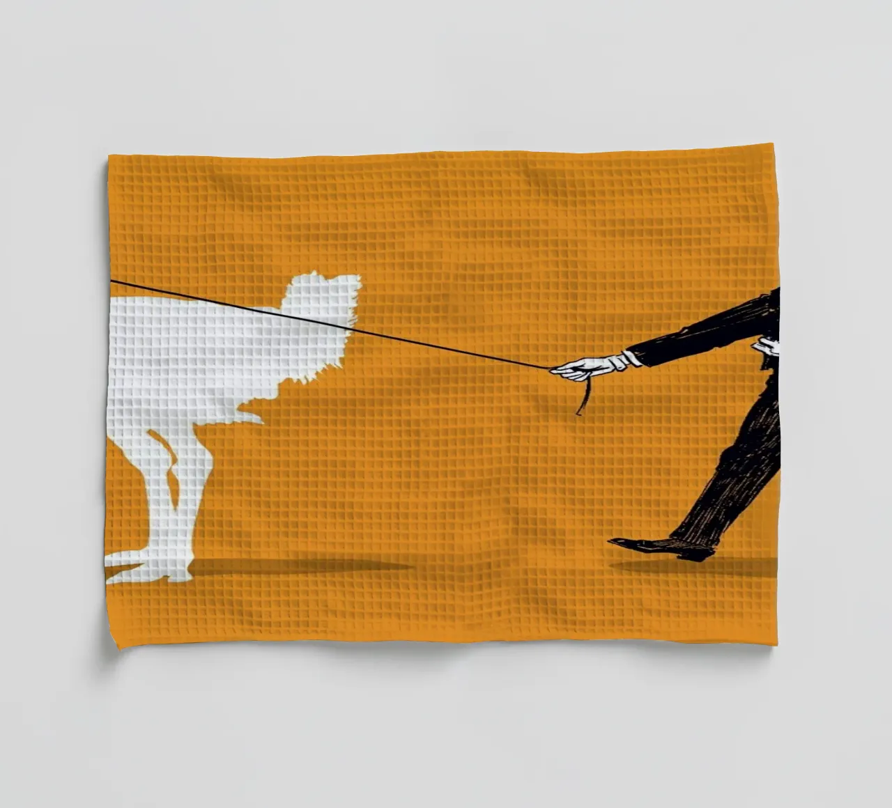 Walking The Ostrich canovaccio da cucina da Rob Art | Illustration