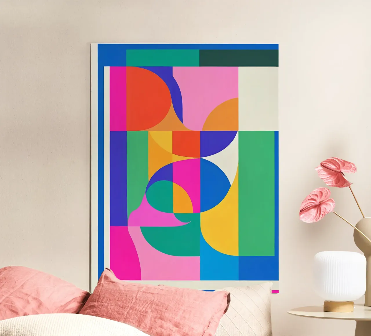 Flessibile - Serie 22 poster con telaio in legno da Atelier-88