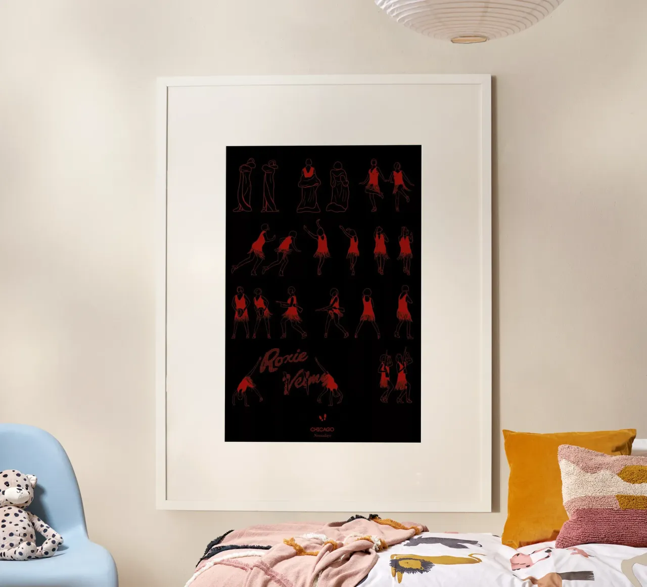Chicago - Nowadays poster con telaio in legno da Niege Borges