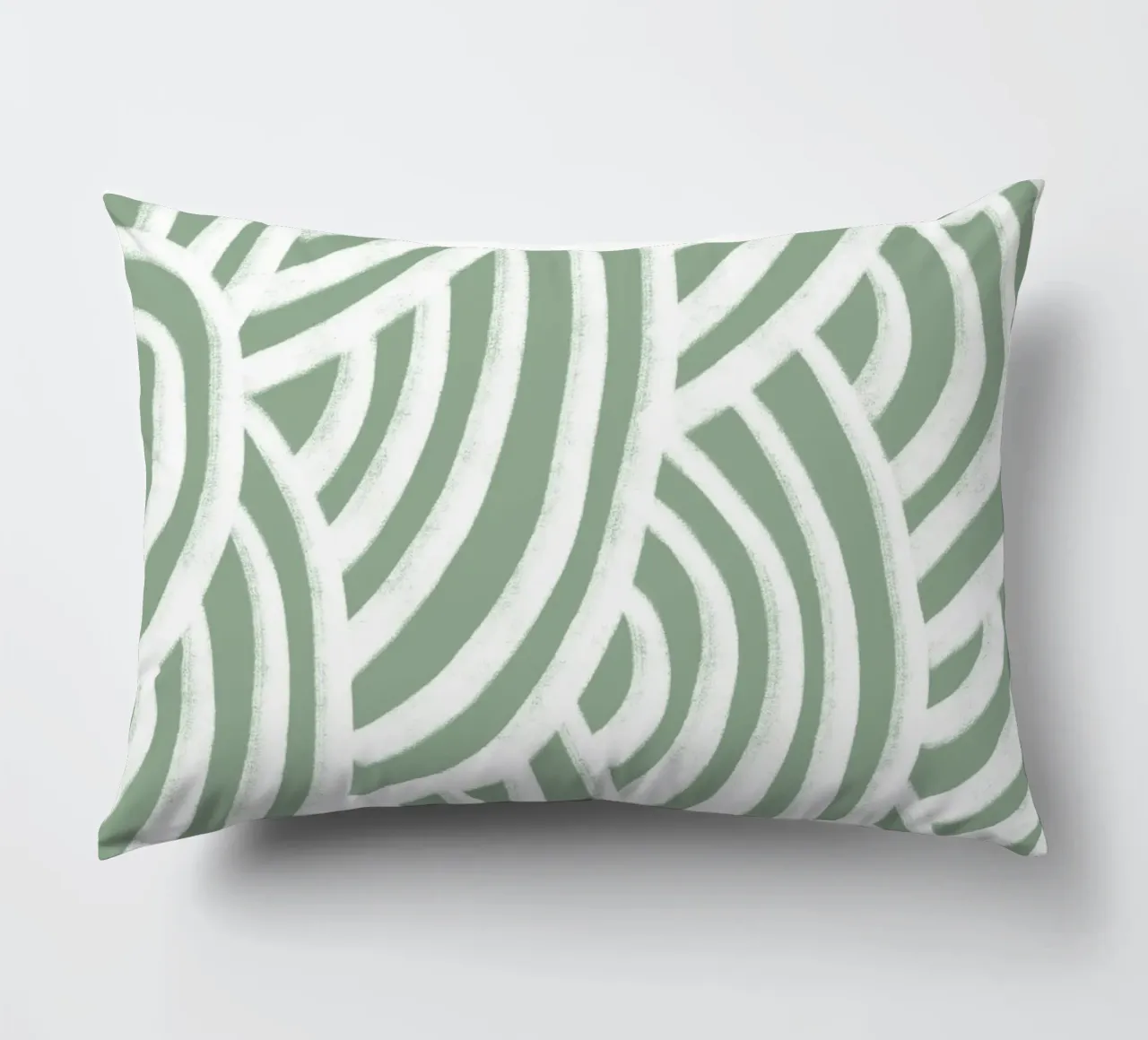 Line study II - green cuscino da BAINAI