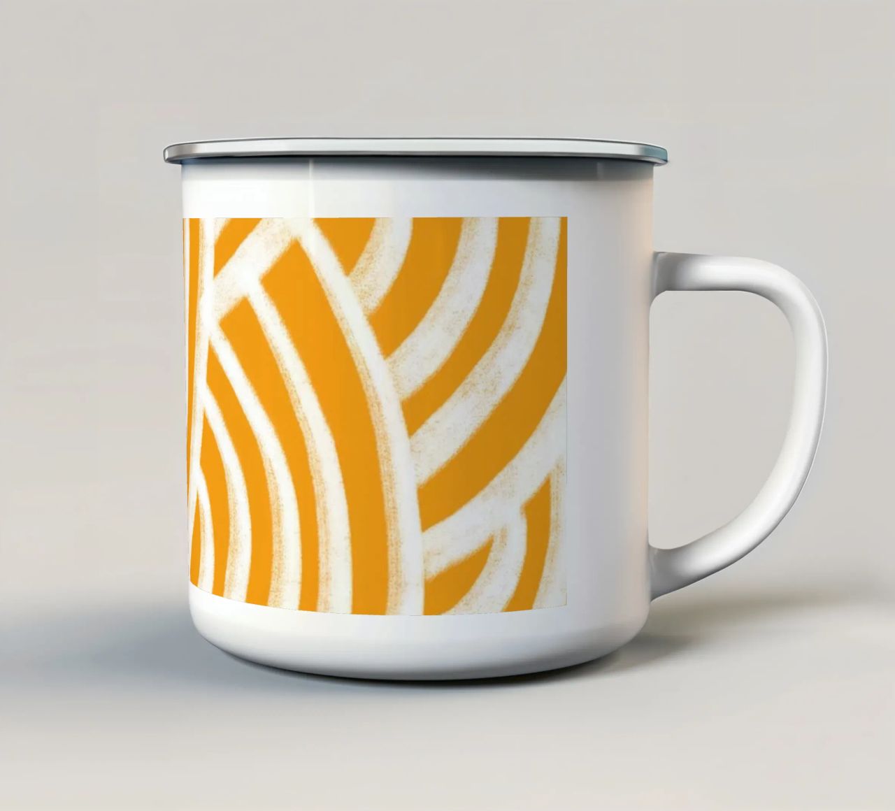 Line study II - yellow tazza in smalto da BAINAI