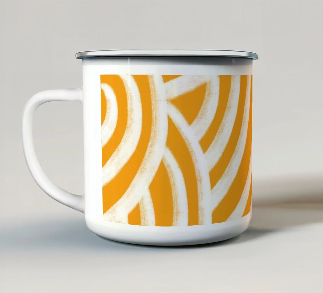 Line study II - yellow tazza in smalto da BAINAI