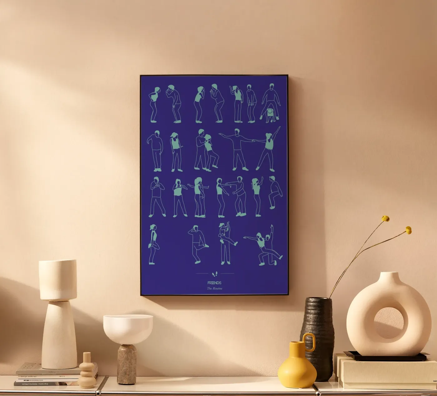 Friends - The Routine plexiglass da Niege Borges