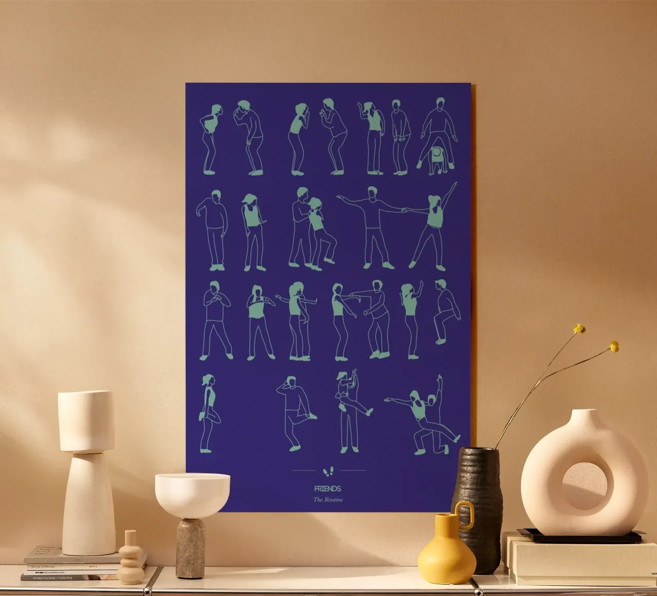 Friends - The Routine plexiglass da Niege Borges