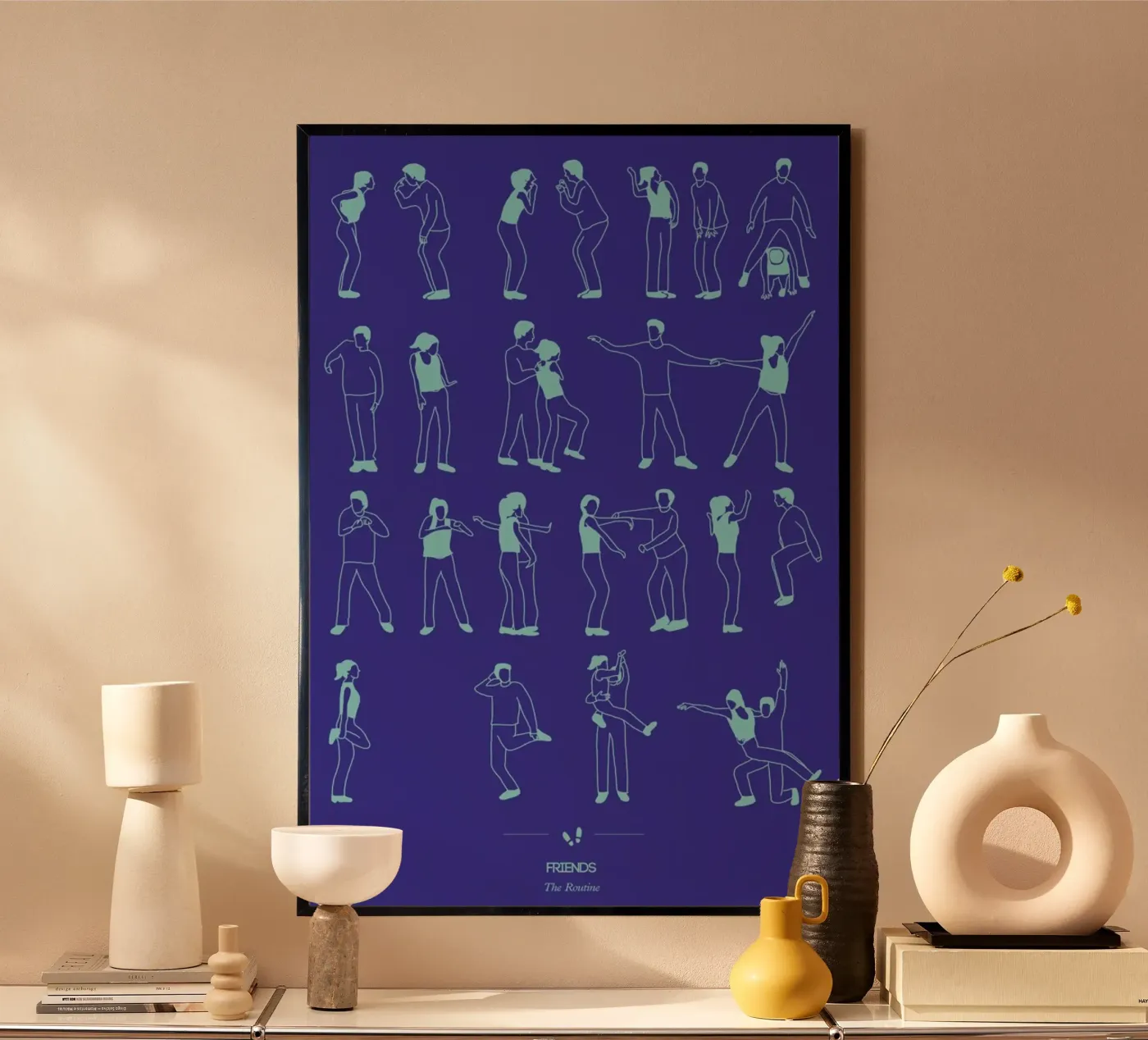 Friends - The Routine poster da Niege Borges