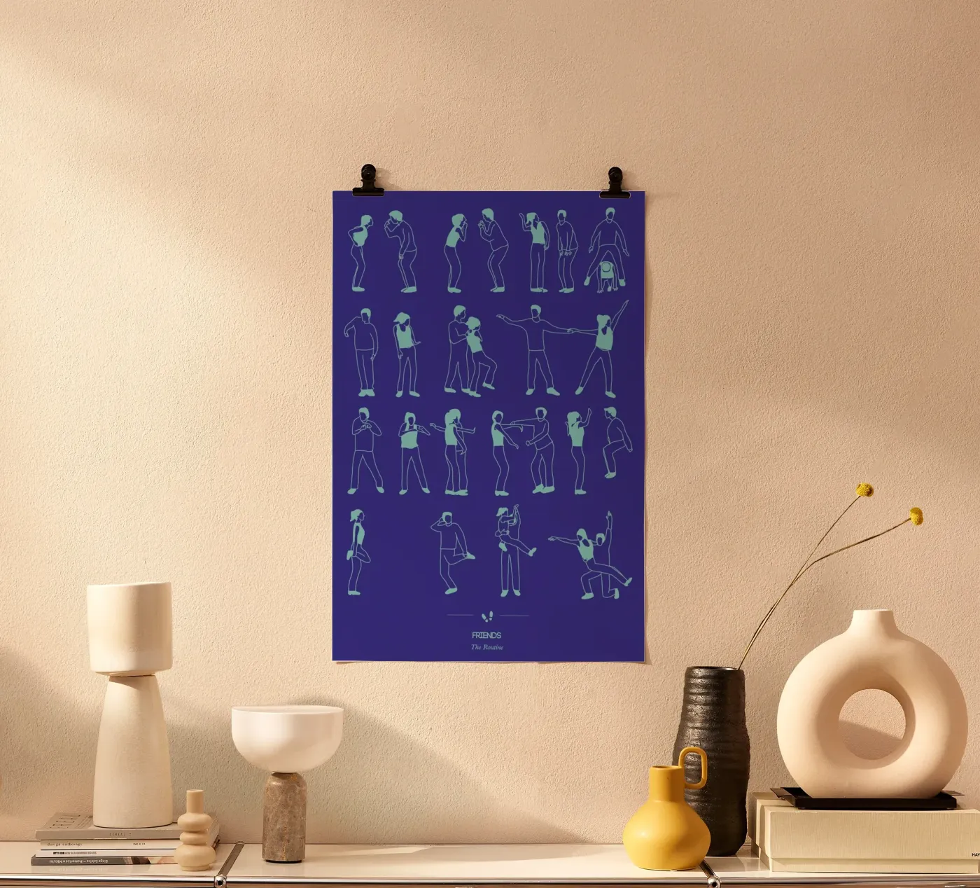 Friends - The Routine poster da Niege Borges