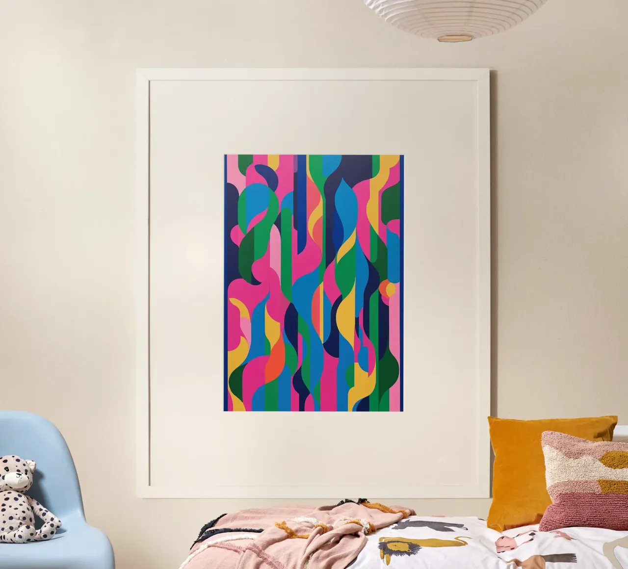 Flessibile - Serie 34 poster con telaio in legno da Atelier-88