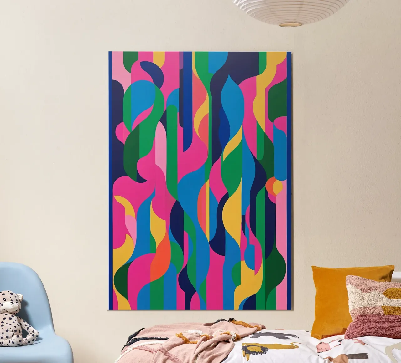 Flessibile - Serie 34 poster con telaio in legno da Atelier-88