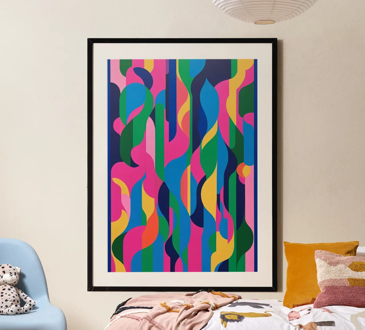 Flessibile - Serie 34 poster con telaio in legno da Atelier-88