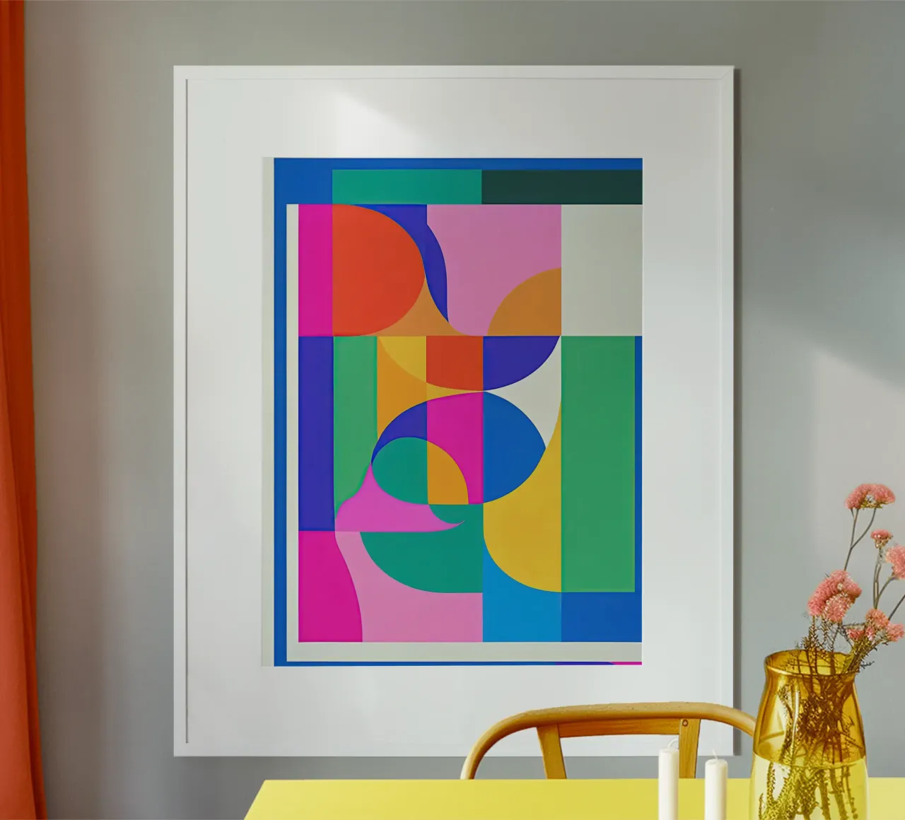 Flessibile - Serie 37 poster con telaio in legno da Atelier-88