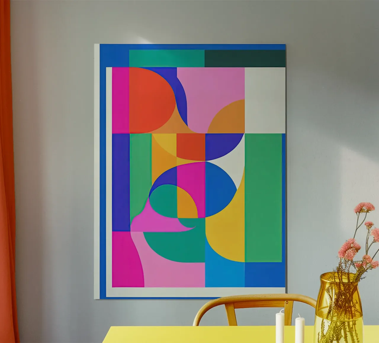 Flessibile - Serie 37 poster con telaio in legno da Atelier-88