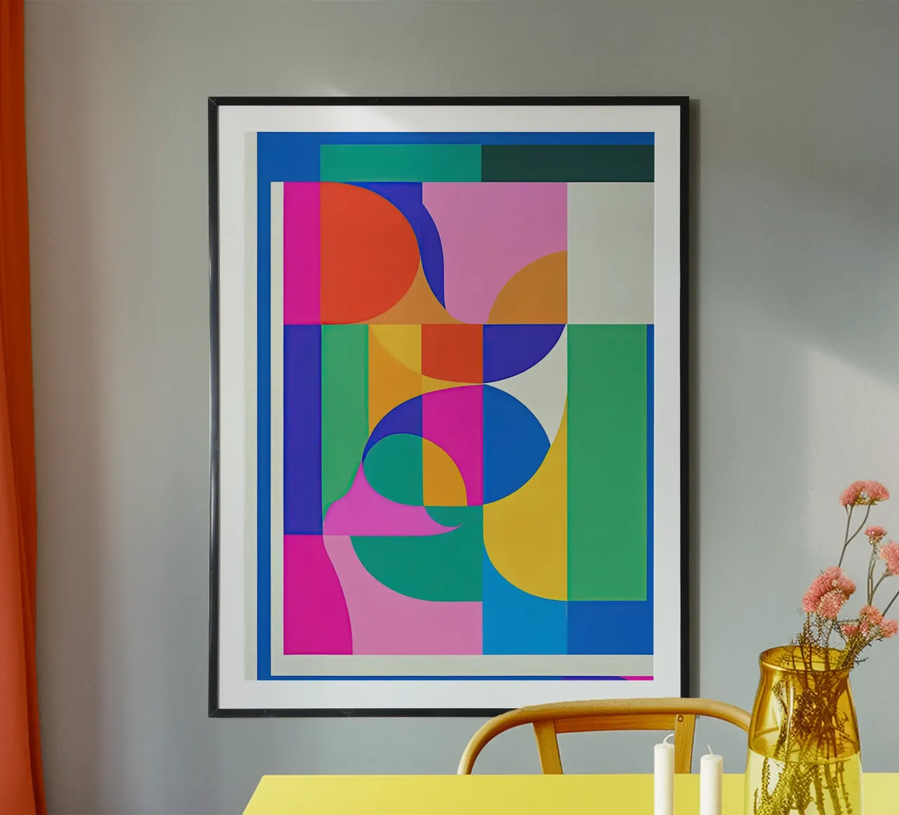 Flessibile - Serie 37 poster con telaio in legno da Atelier-88