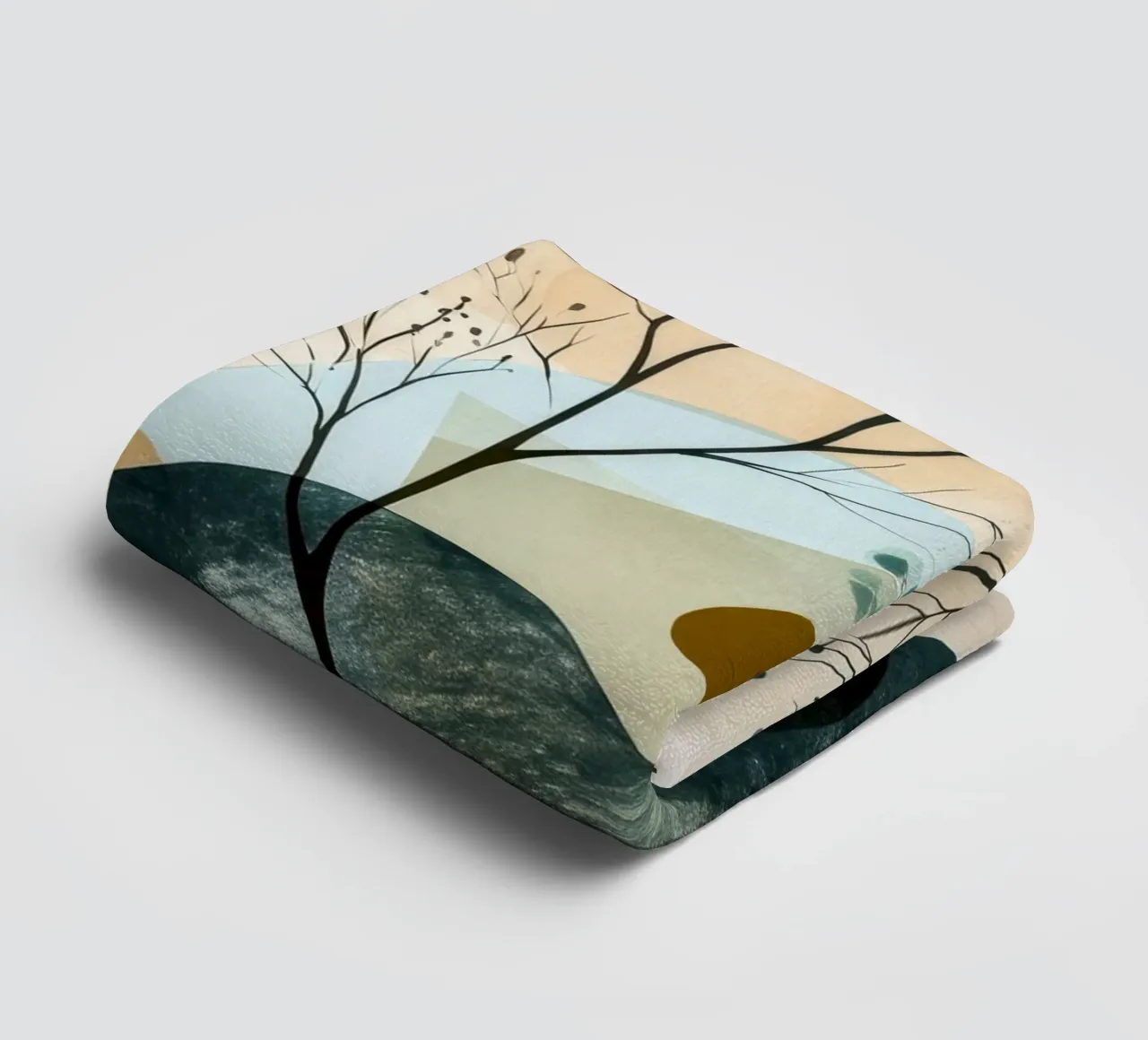Minimal calm relaxation art towel by Justyna Jaszke JBJart