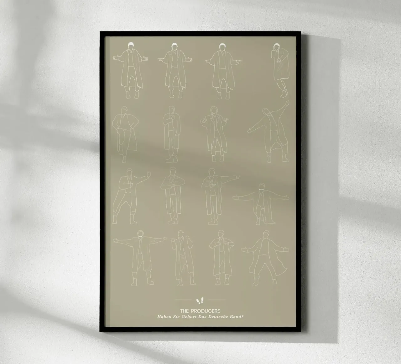 The Producers - Haben Sie Gehört Das Deutsche Band? poster con telaio in plastica da Niege Borges
