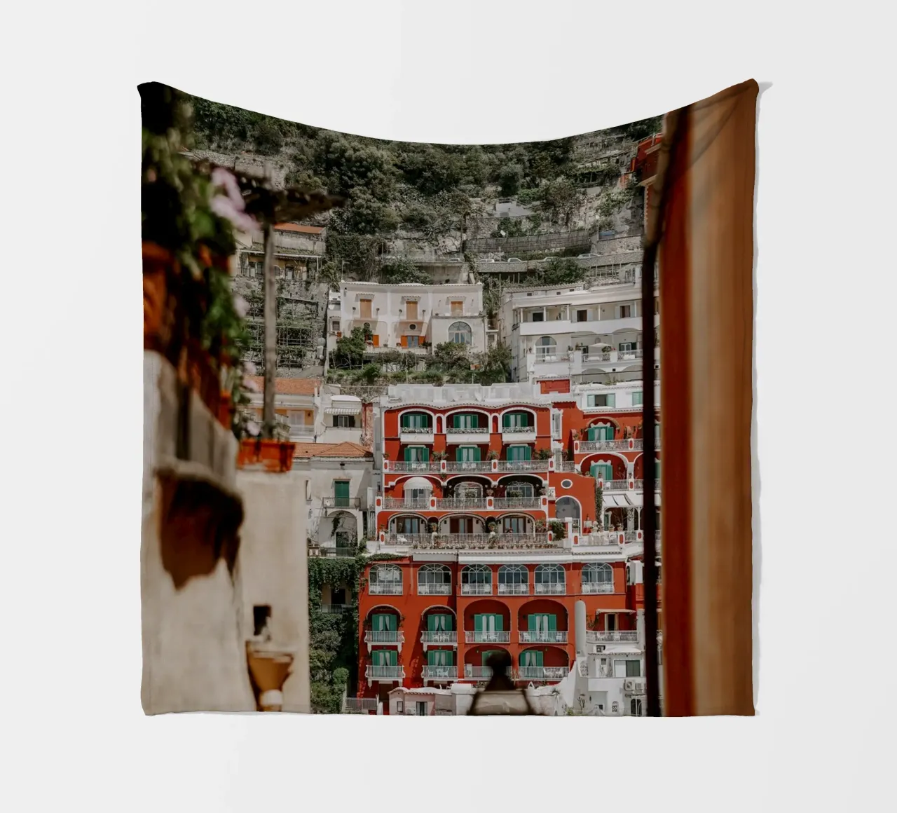 Positano Amalfi Coast, Le Sirenuse fleece blanket by TheTravelClub