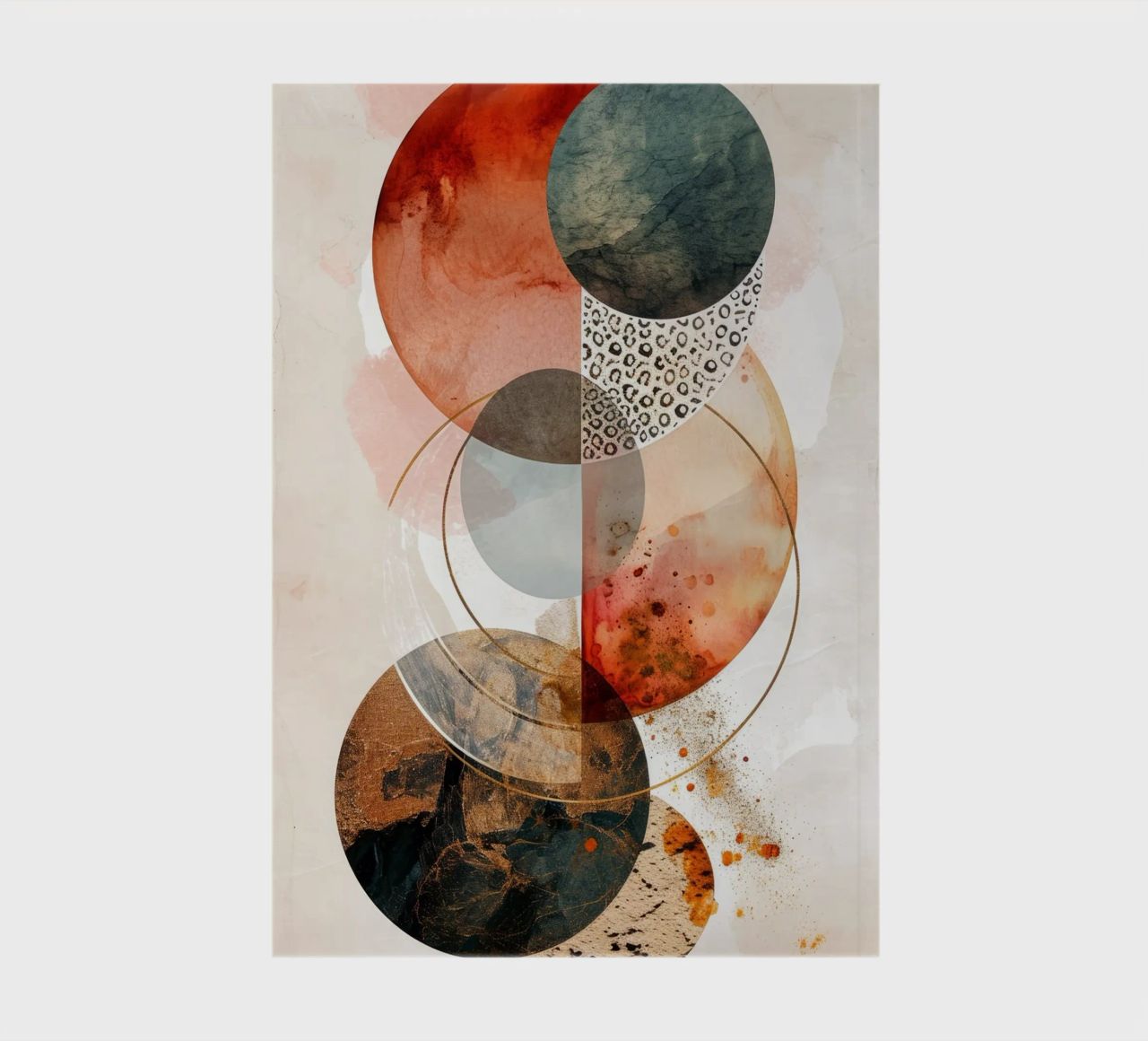 Minimal calm relaxation art notebook by Justyna Jaszke JBJart