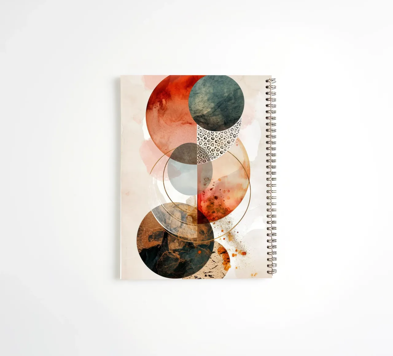 Arte minimalista de relajación tranquila cuaderno de espiral de Justyna Jaszke JBJart