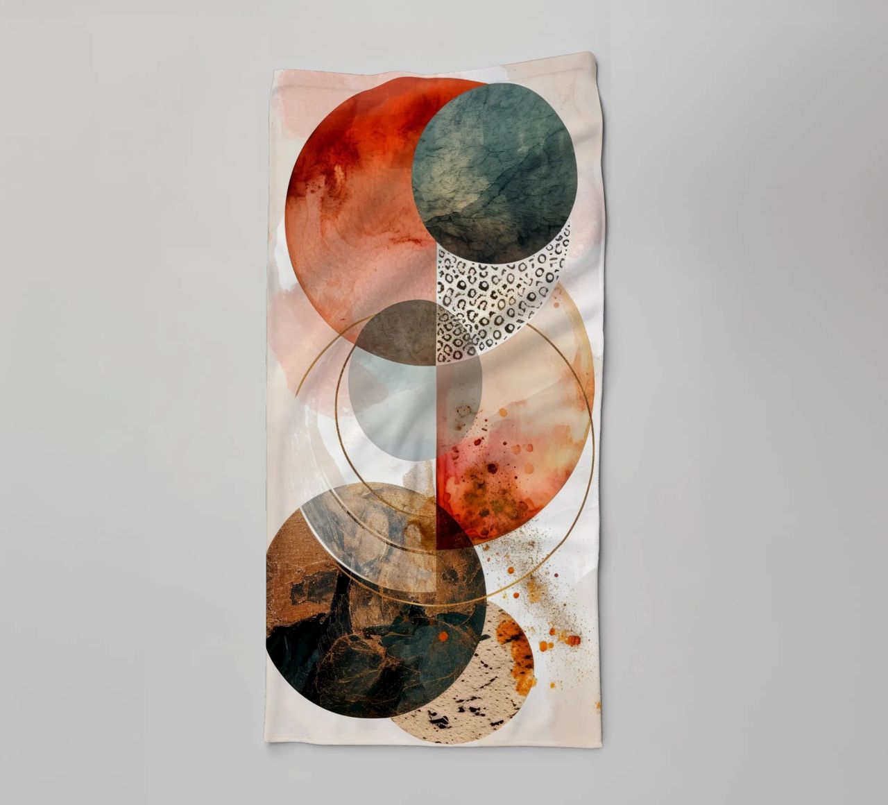 Minimal calm relaxation art towel by Justyna Jaszke JBJart