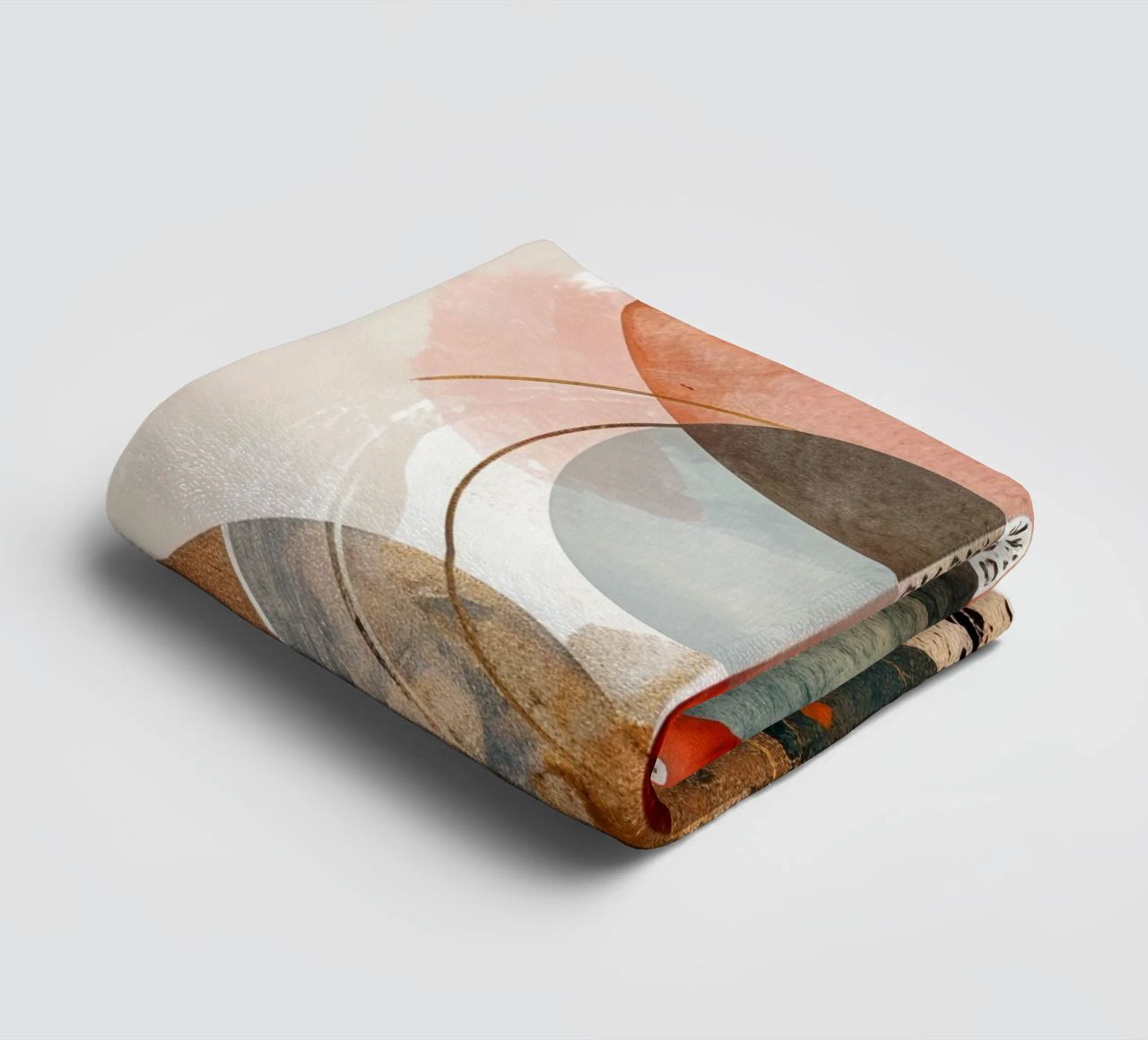 Minimal calm relaxation art towel by Justyna Jaszke JBJart