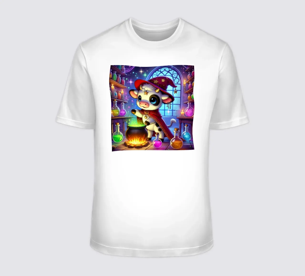 Alchimista magico di mucche da latte t-shirt da FluffyToons