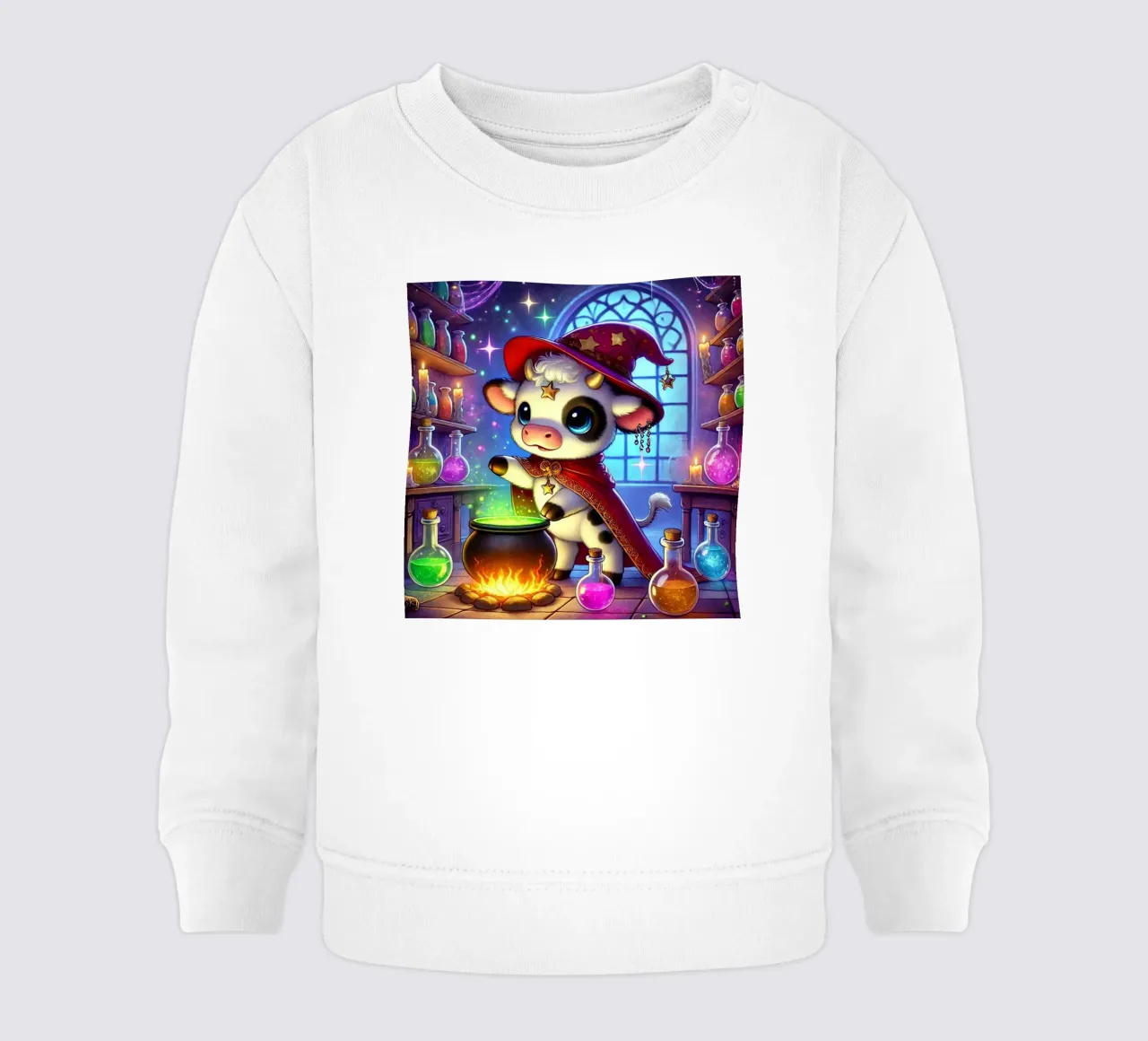 Alchimista magico di mucche da latte felpa neonato da FluffyToons