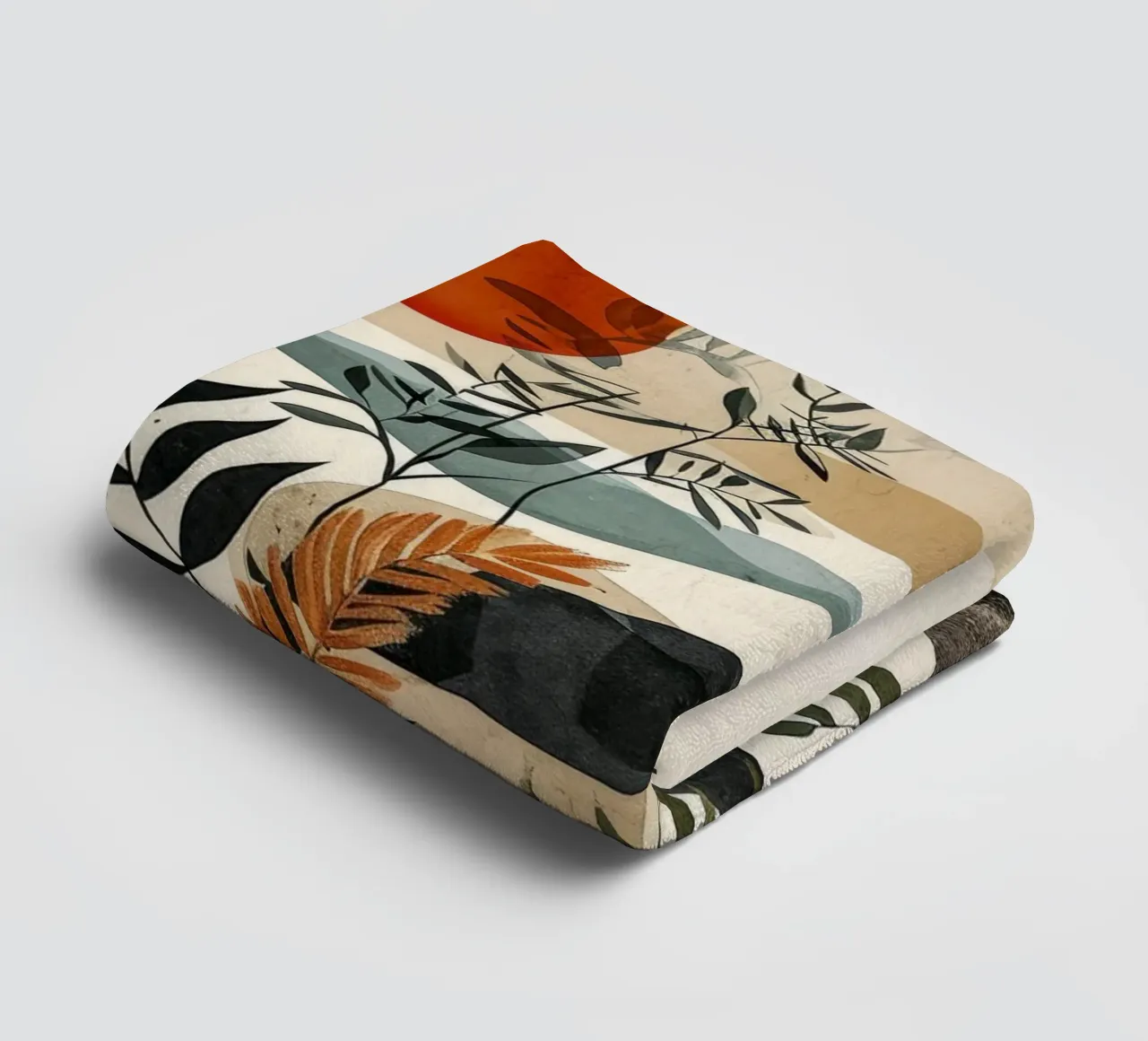 Minimal calm relaxation art towel by Justyna Jaszke JBJart