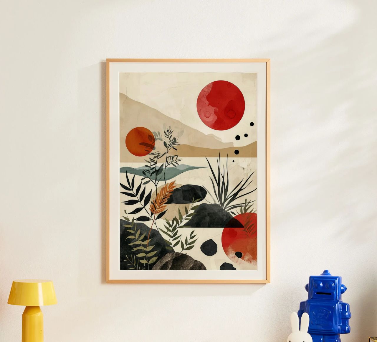 Art minimal de relaxation et de calme poster de Justyna Jaszke JBJart