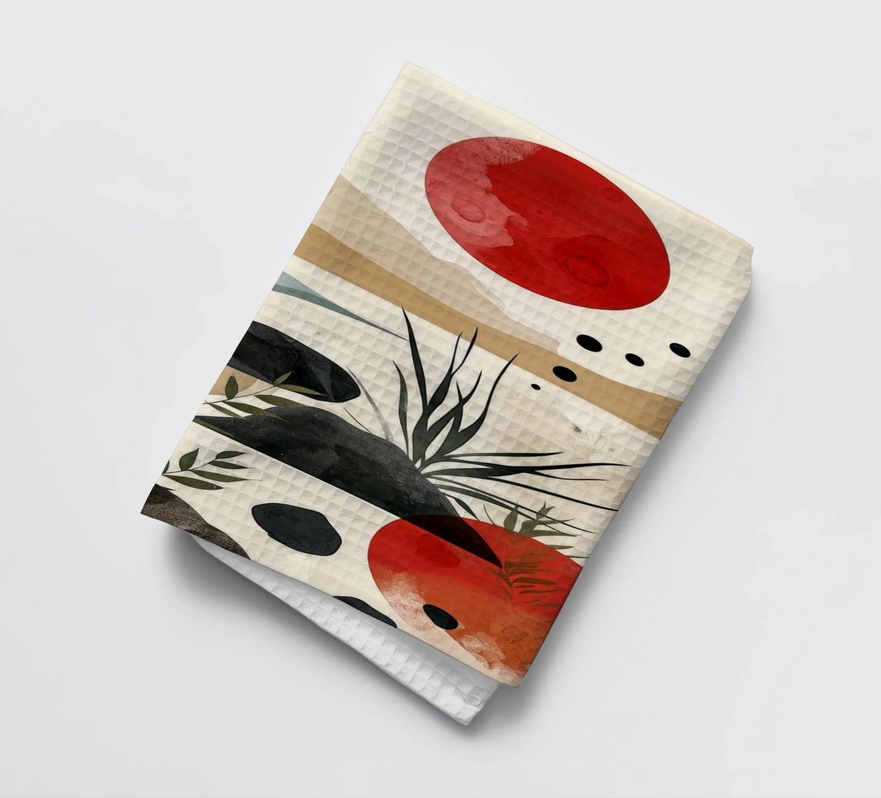 Art minimal de relaxation et de calme torchon de Justyna Jaszke JBJart