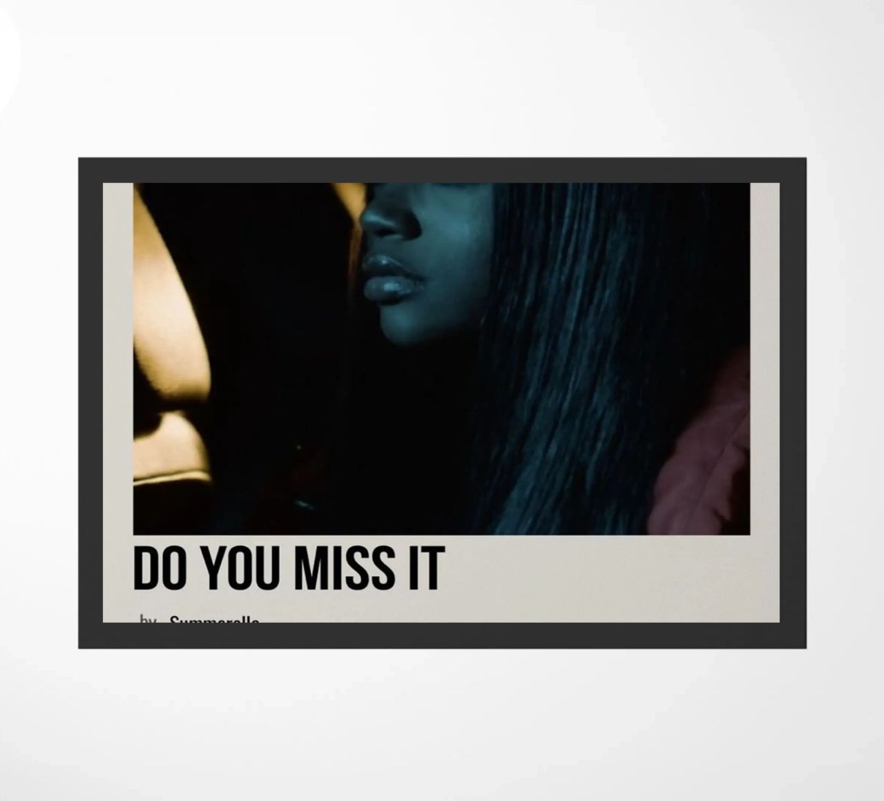 DO YOU MISS IT by Summerella zerbino da SoundStudio