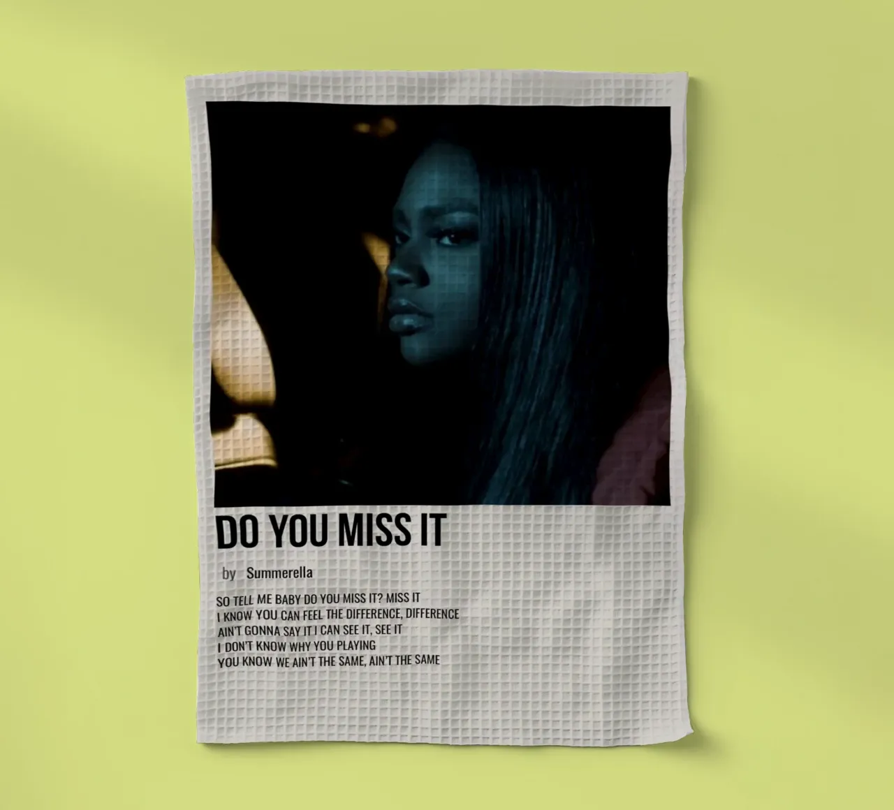 DO YOU MISS IT by Summerella canovaccio da cucina da SoundStudio