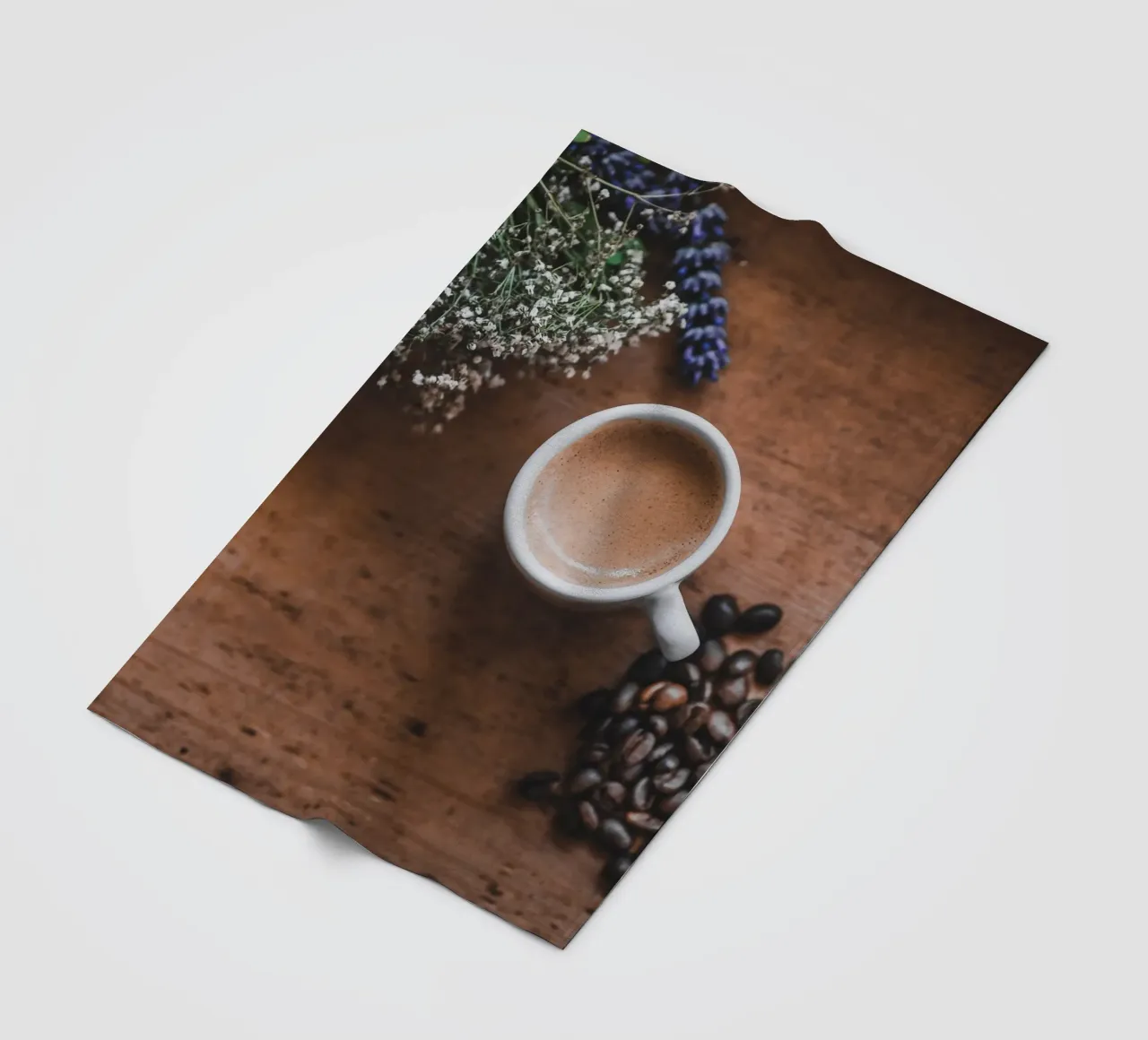 Mediterraner Espresso mit Lavendel coperta in pile da Carinaprint