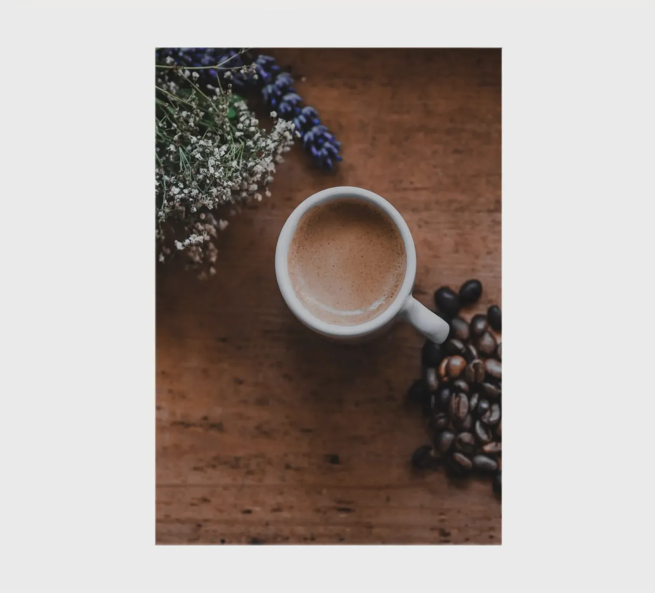 Mediterraner Espresso mit Lavendel notebook by Carinaprint