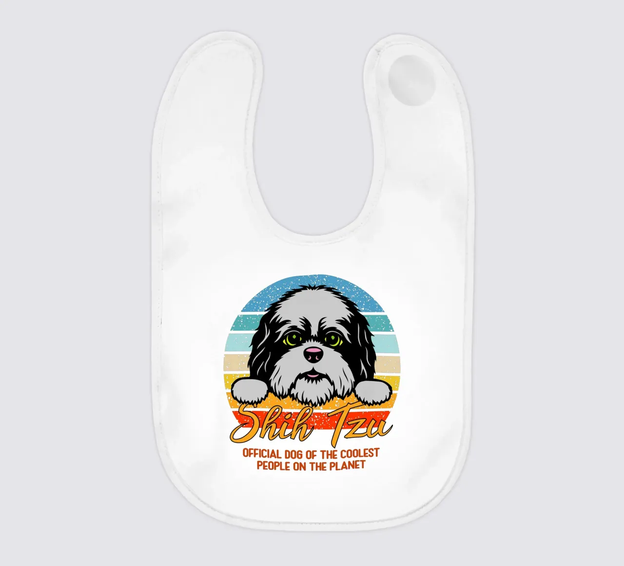 shih tzu cane ufficiale delle persone più cool del pianeta bavaglino da ririedis