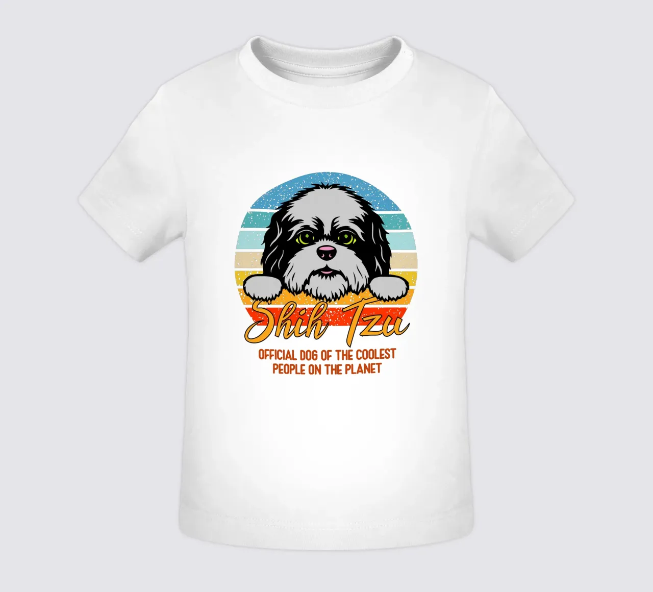 shih tzu cane ufficiale delle persone più cool del pianeta maglietta neonato da ririedis