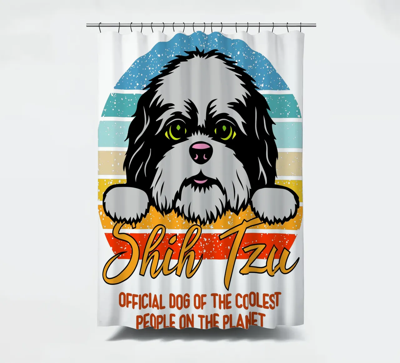 shih tzu cane ufficiale delle persone più cool del pianeta tenda da doccia da ririedis