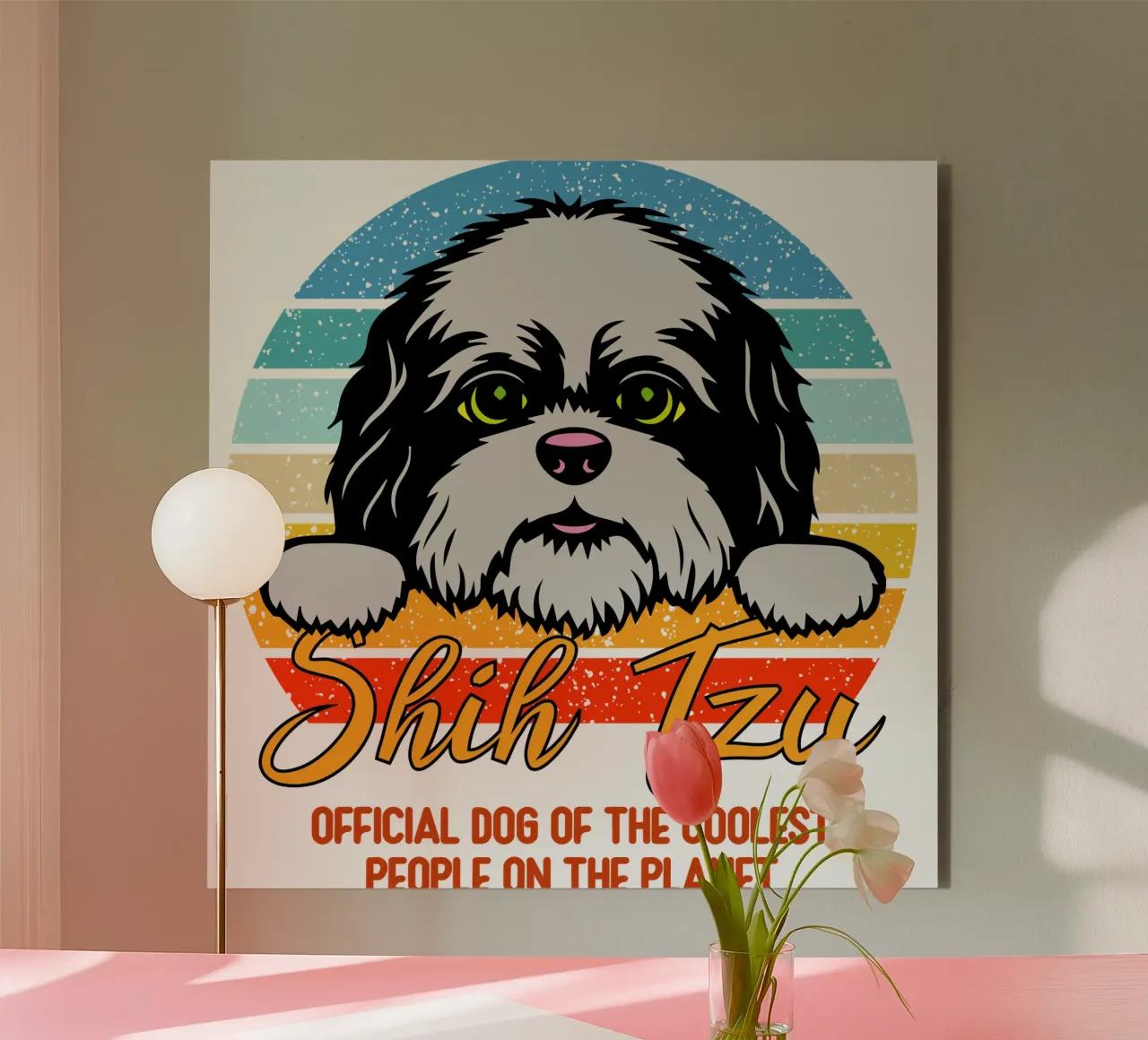 shih tzu cane ufficiale delle persone più cool del pianeta alluminio dibond da ririedis