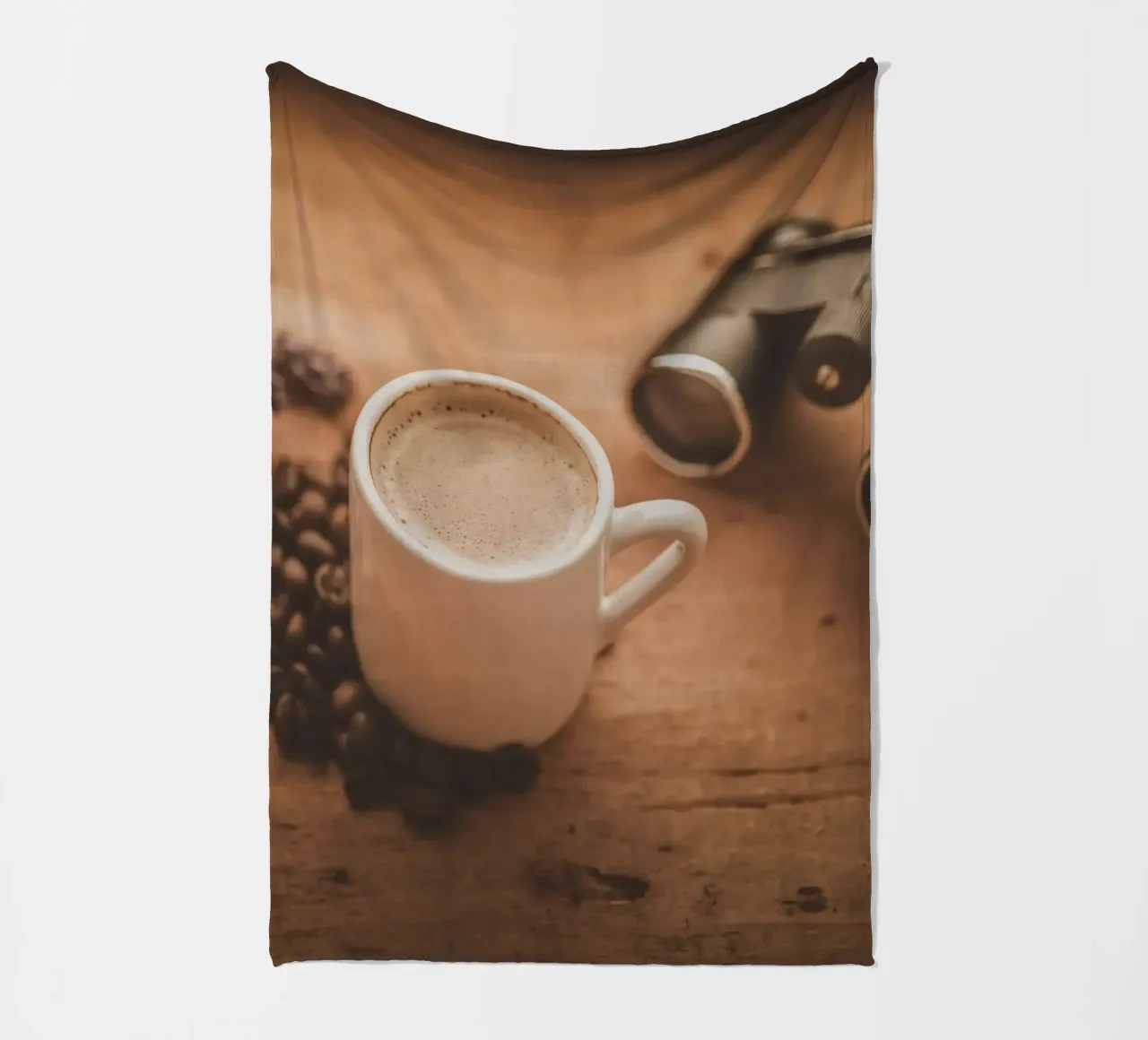 Retro Mediterraner Espresso coperta in pile da Carinaprint