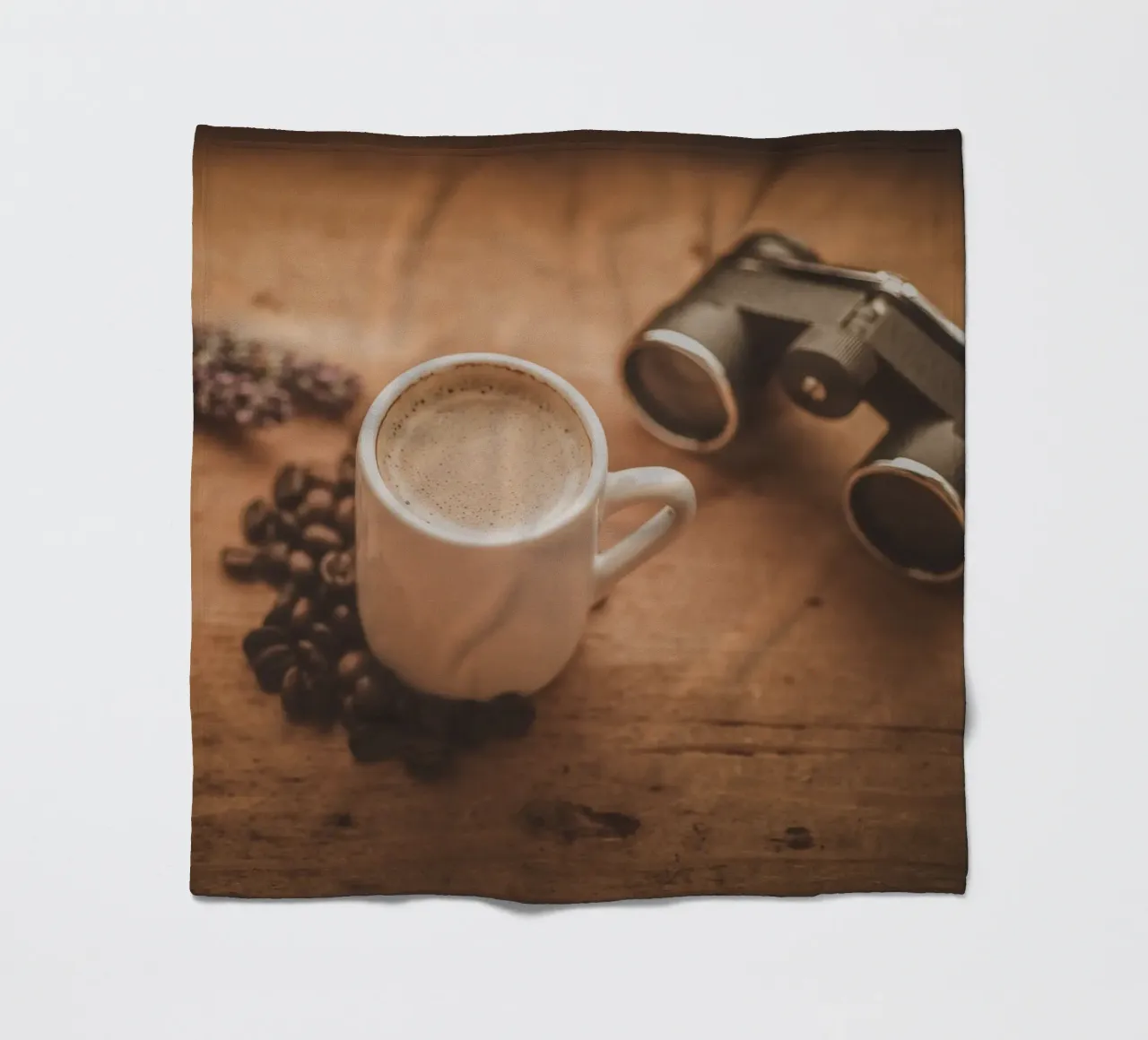 Retro Mediterraner Espresso coperta in pile da Carinaprint
