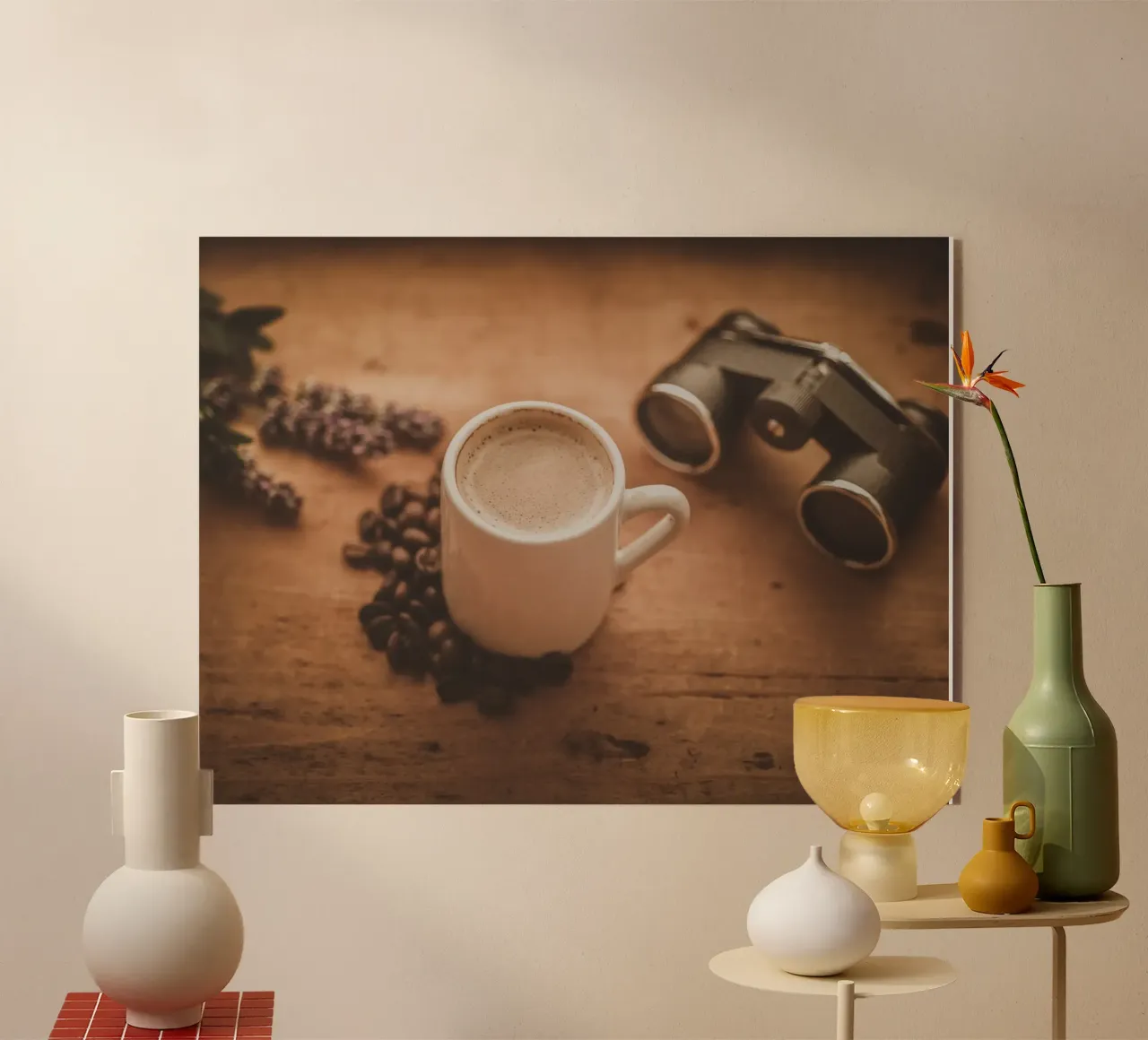 Retro Mediterraner Espresso plexiglass da Carinaprint