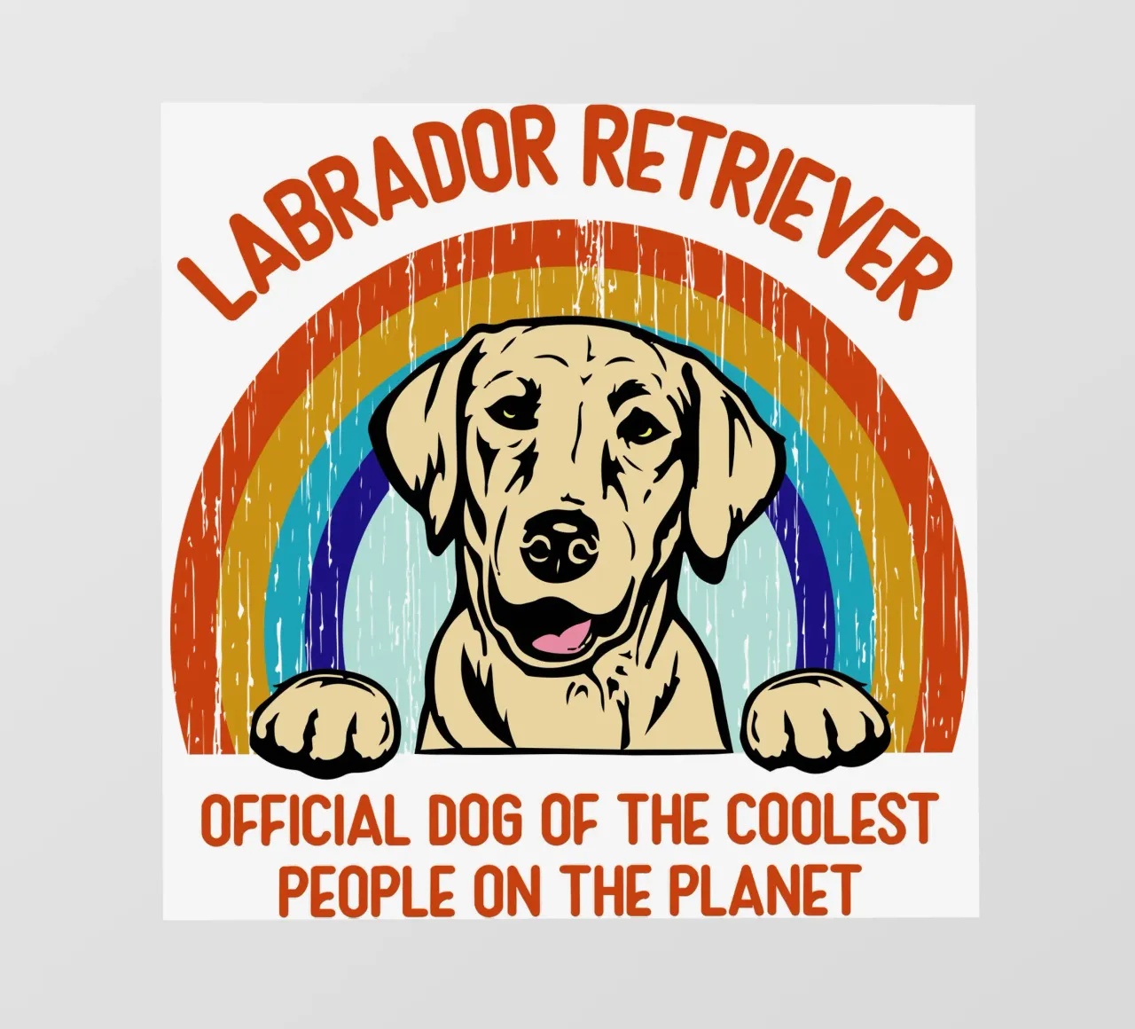 cane labrador retriever delle persone più cool del pianeta telo in pvc da ririedis