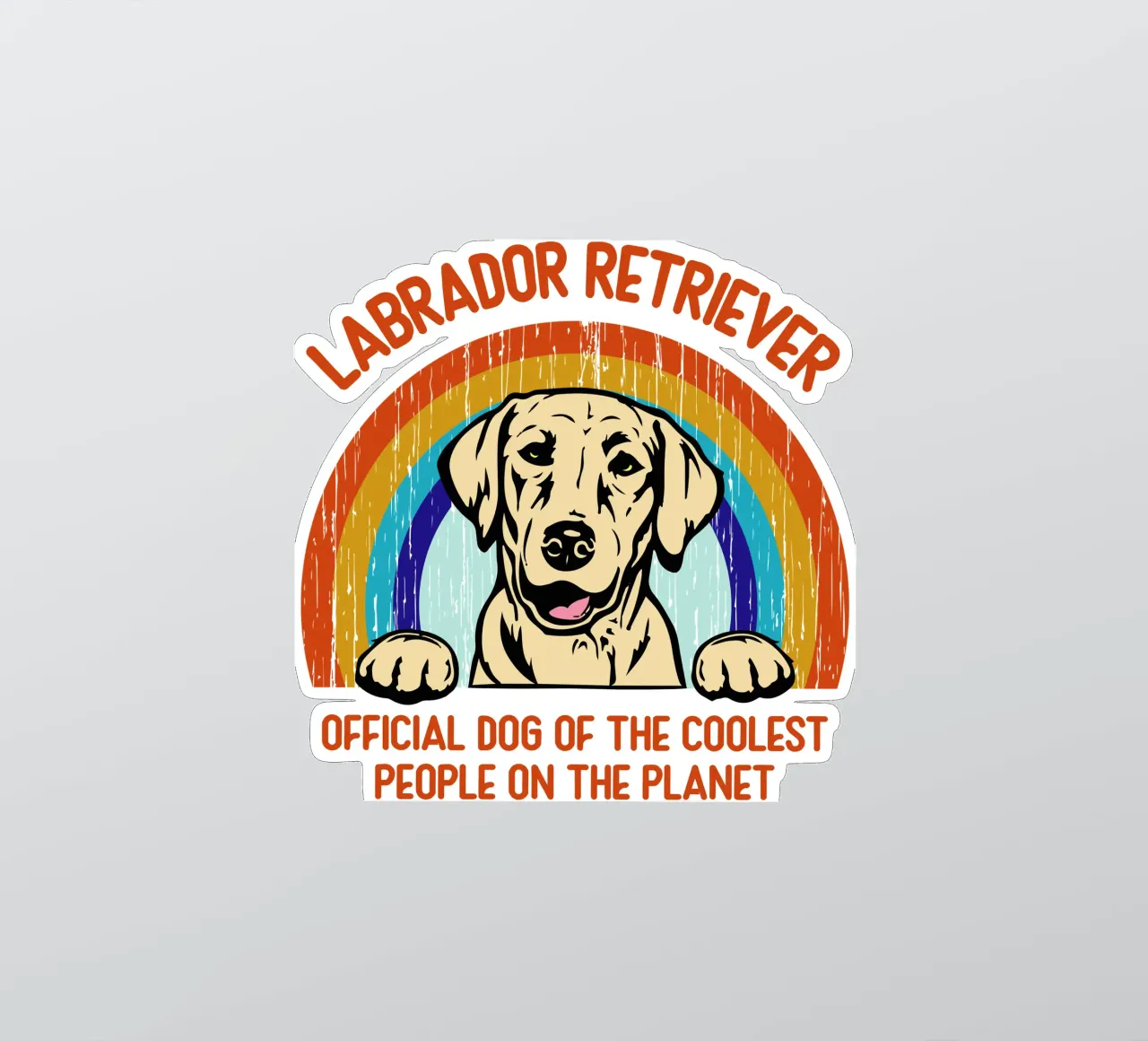 cane labrador retriever delle persone più cool del pianeta adesivo da ririedis