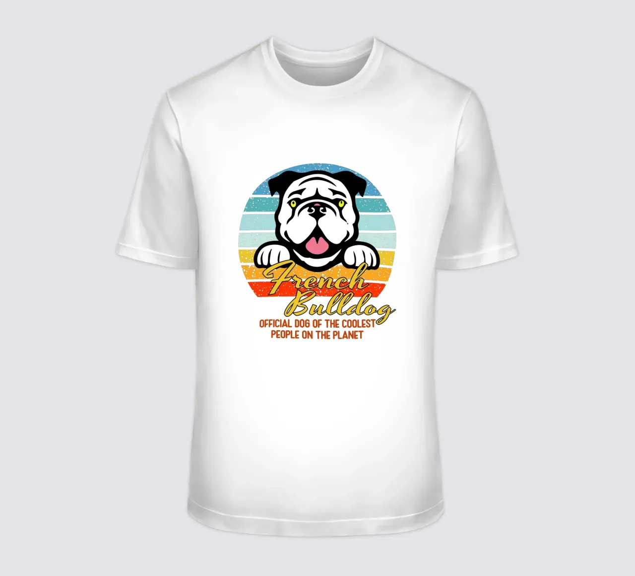 bulldog francese ufficiale delle persone più cool del pianeta t-shirt da ririedis