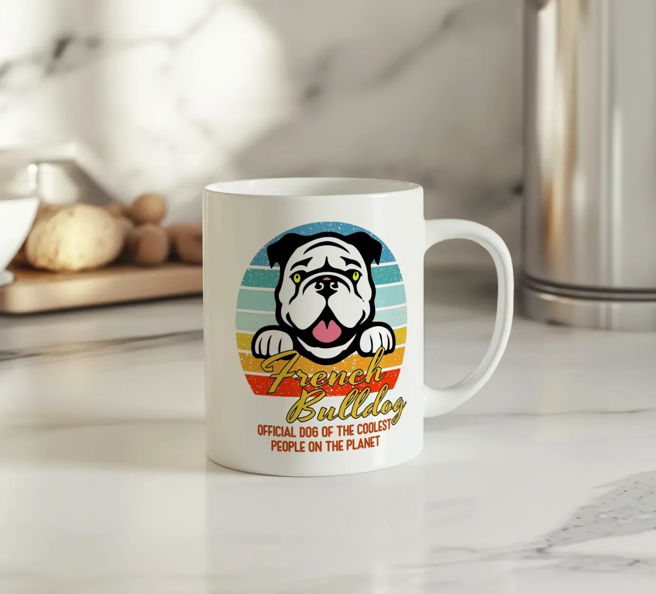 bulldog francese ufficiale delle persone più cool del pianeta tazza in ceramica da ririedis