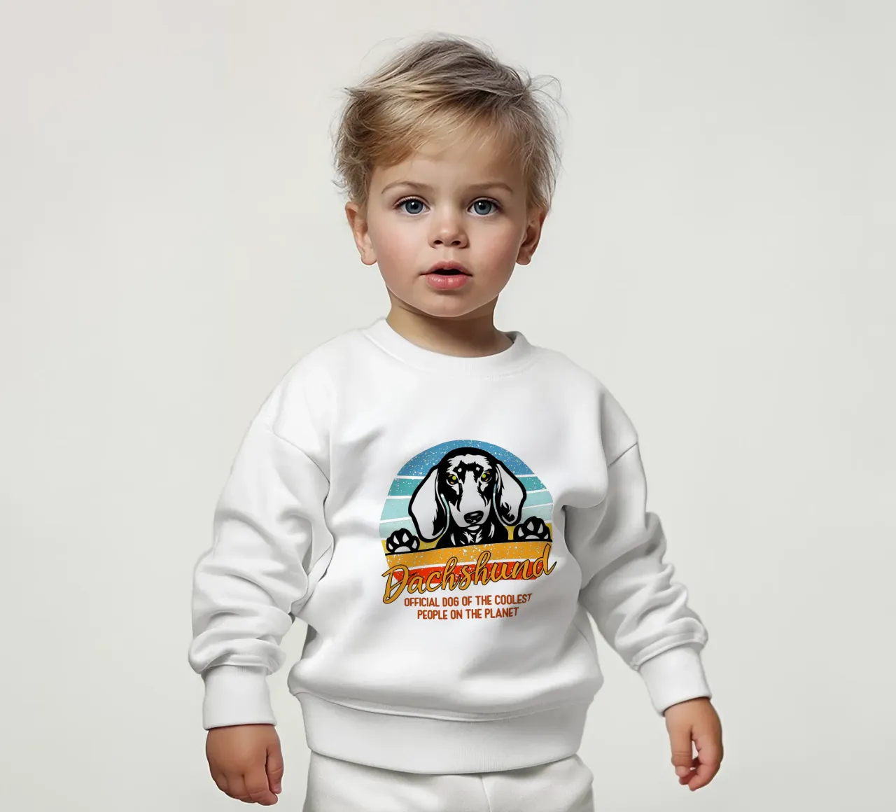 dachsund cane ufficiale delle persone più cool del pianeta felpa neonato da ririedis