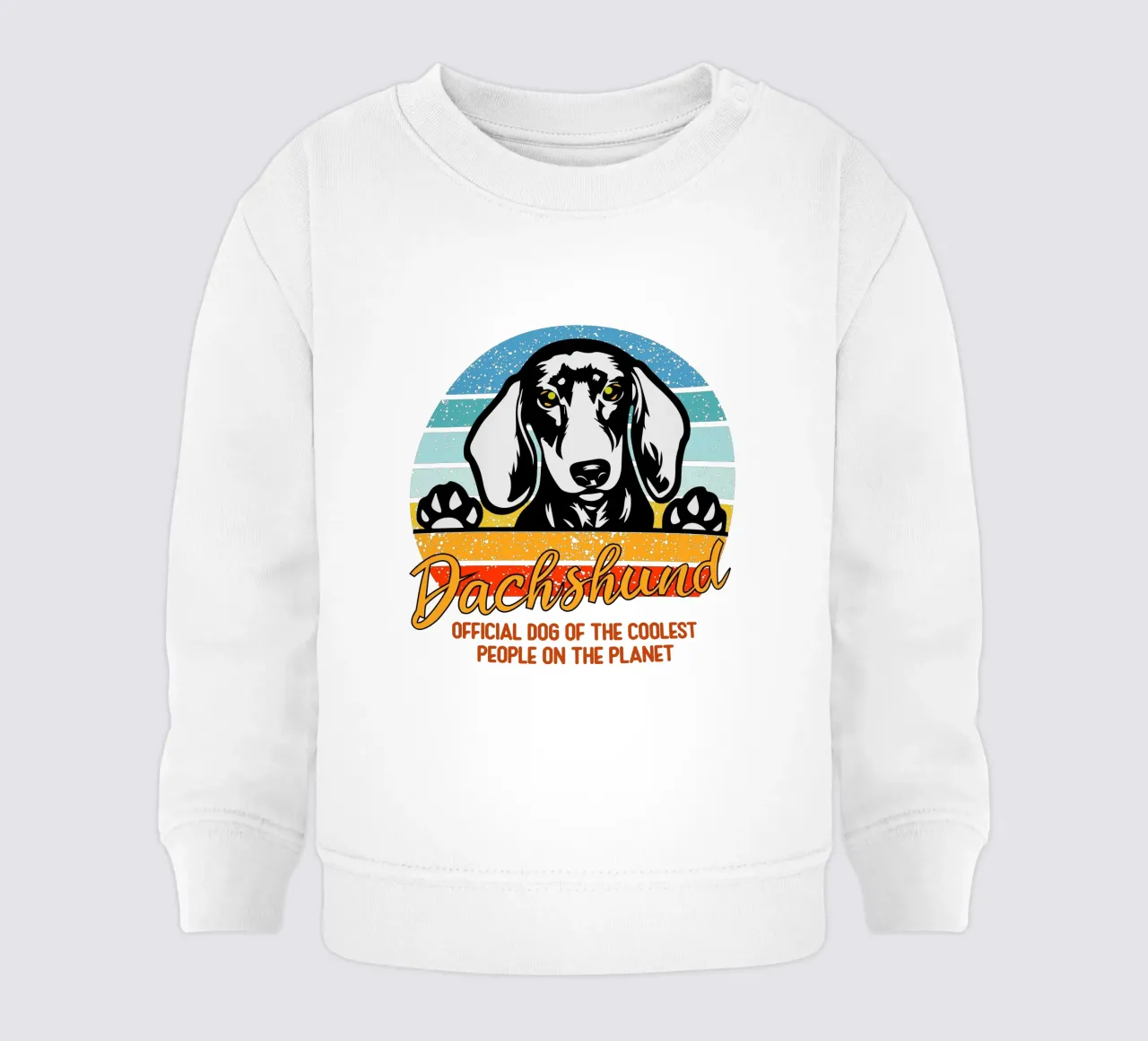 dachsund cane ufficiale delle persone più cool del pianeta felpa neonato da ririedis