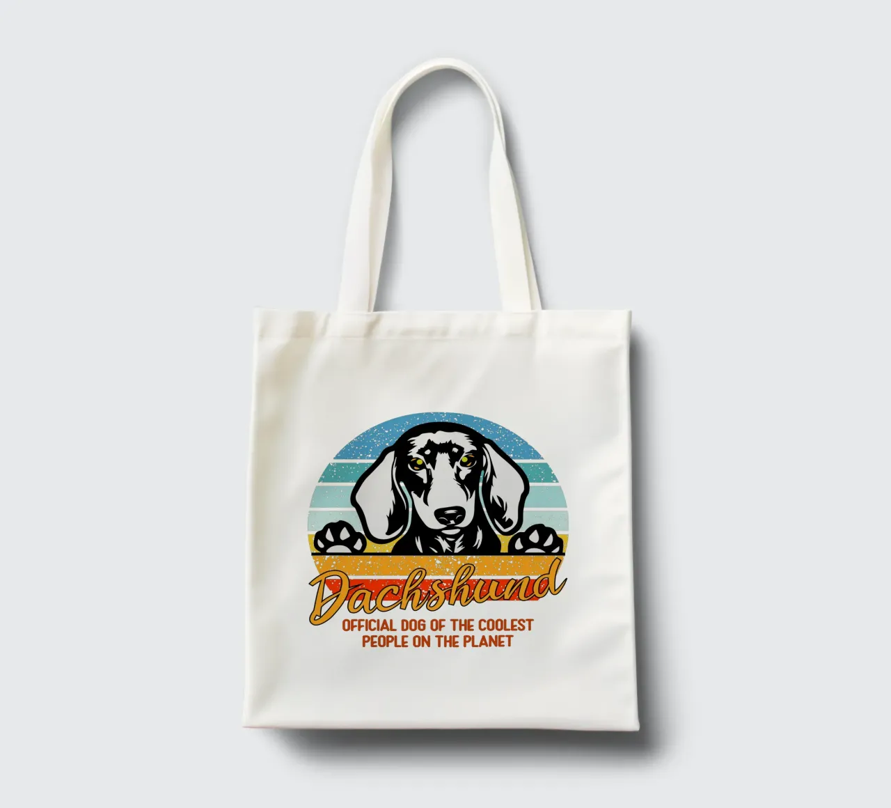 dachsund cane ufficiale delle persone più cool del pianeta borsa in juta da ririedis