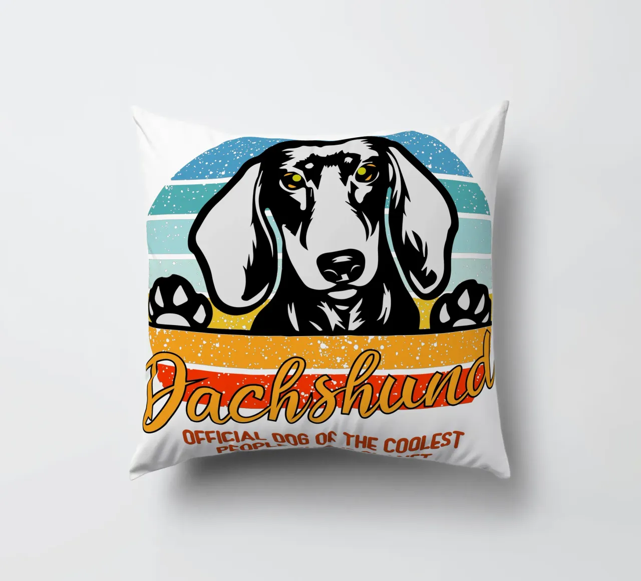 dachsund cane ufficiale delle persone più cool del pianeta cuscino da ririedis